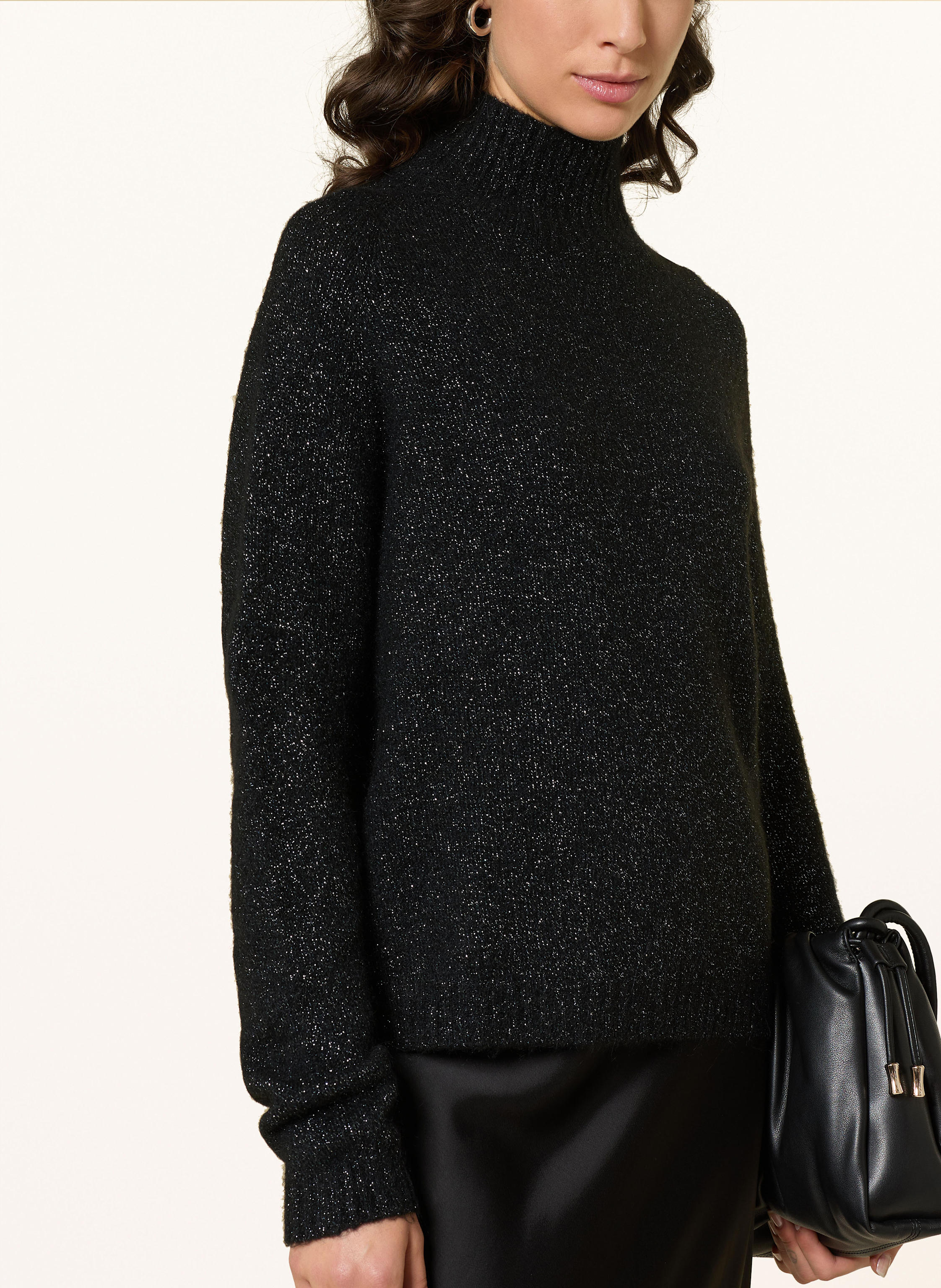 Thumbnail - Ottod'ame Pullover Mit Glitzergarn schwarz