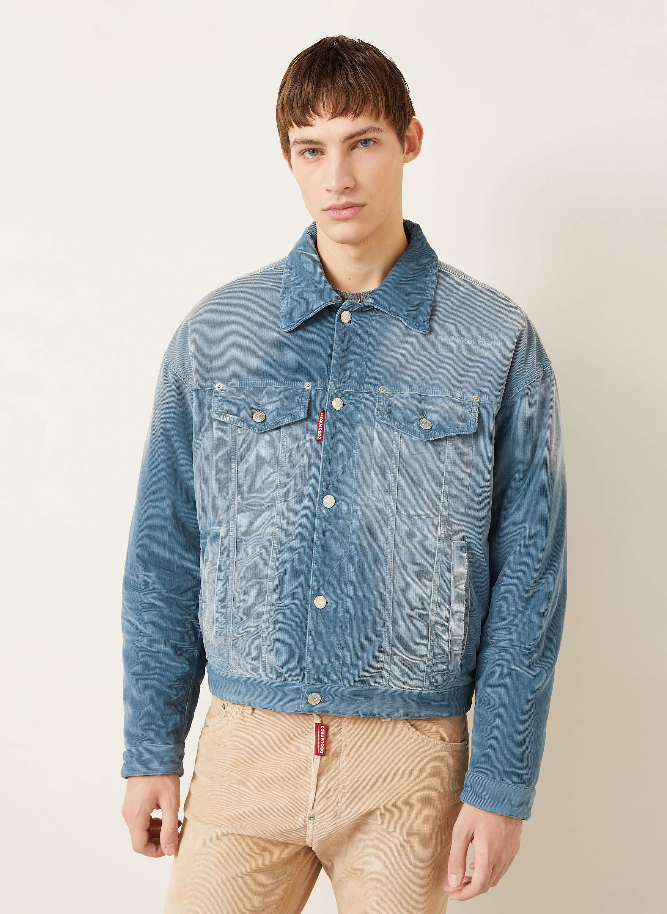 Thumbnail - dsquared2 Cordjacke blau