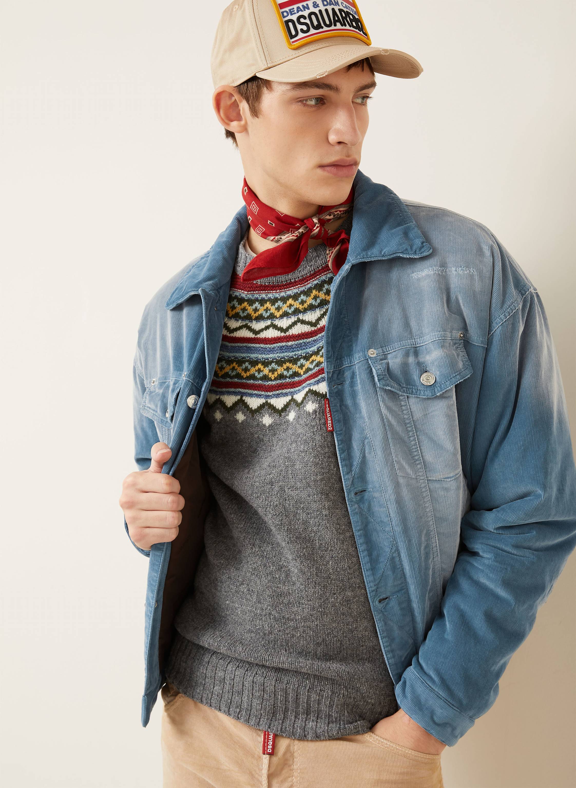 Thumbnail - dsquared2 Cordjacke blau