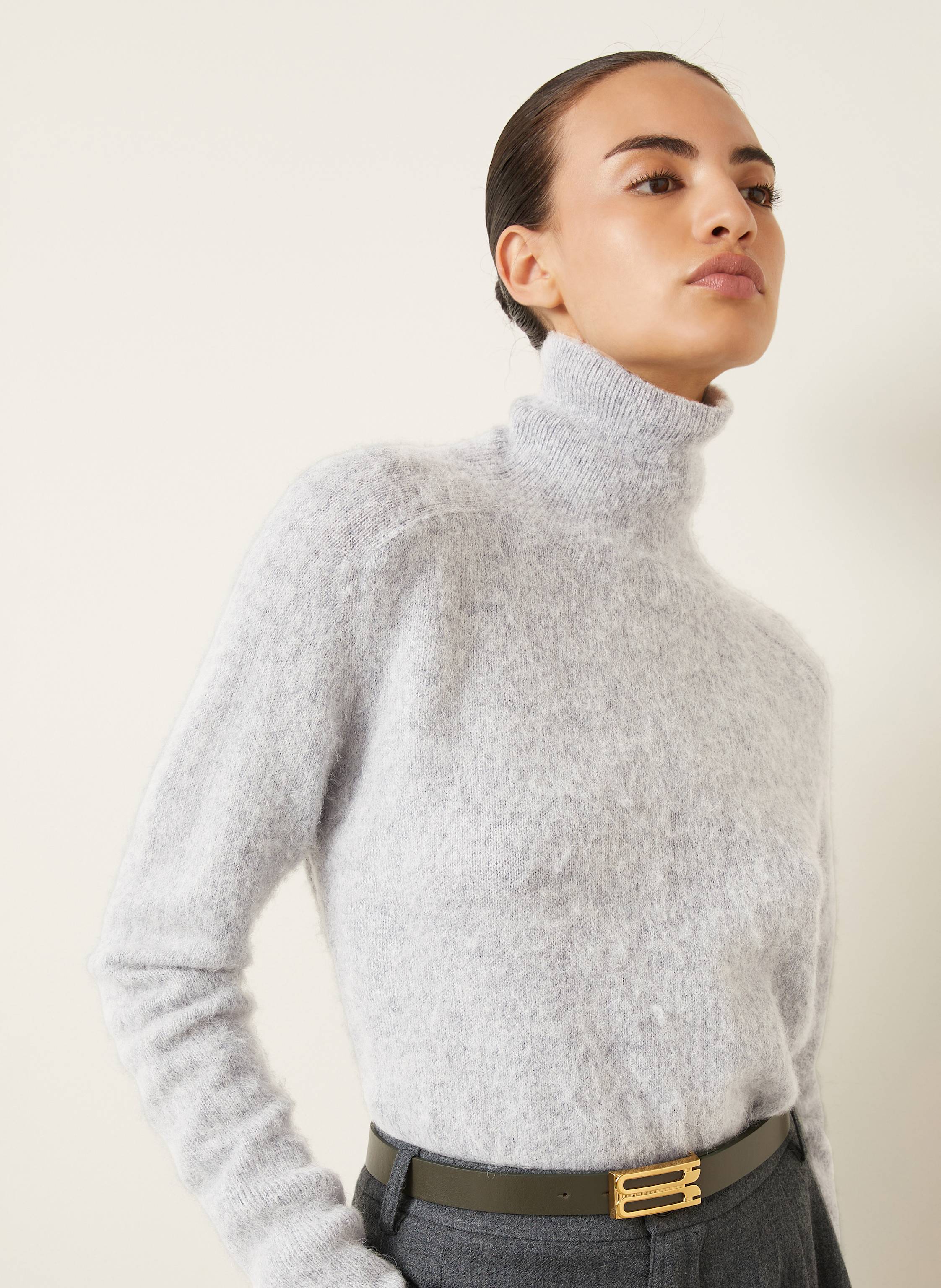 Thumbnail - Victoria Beckham Rollkragenpullover grau