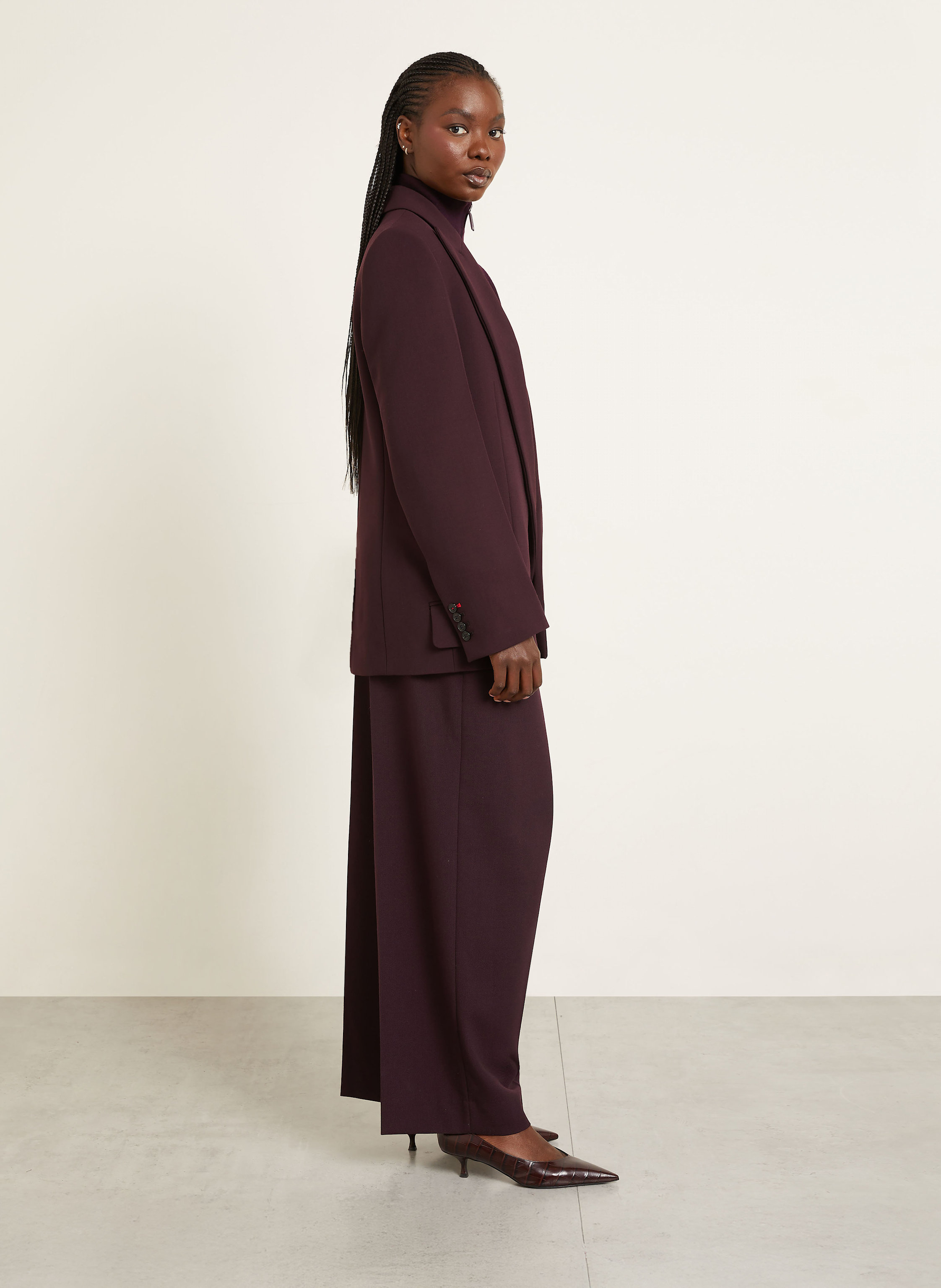 Thumbnail - Victoria Beckham Marlenehose braun