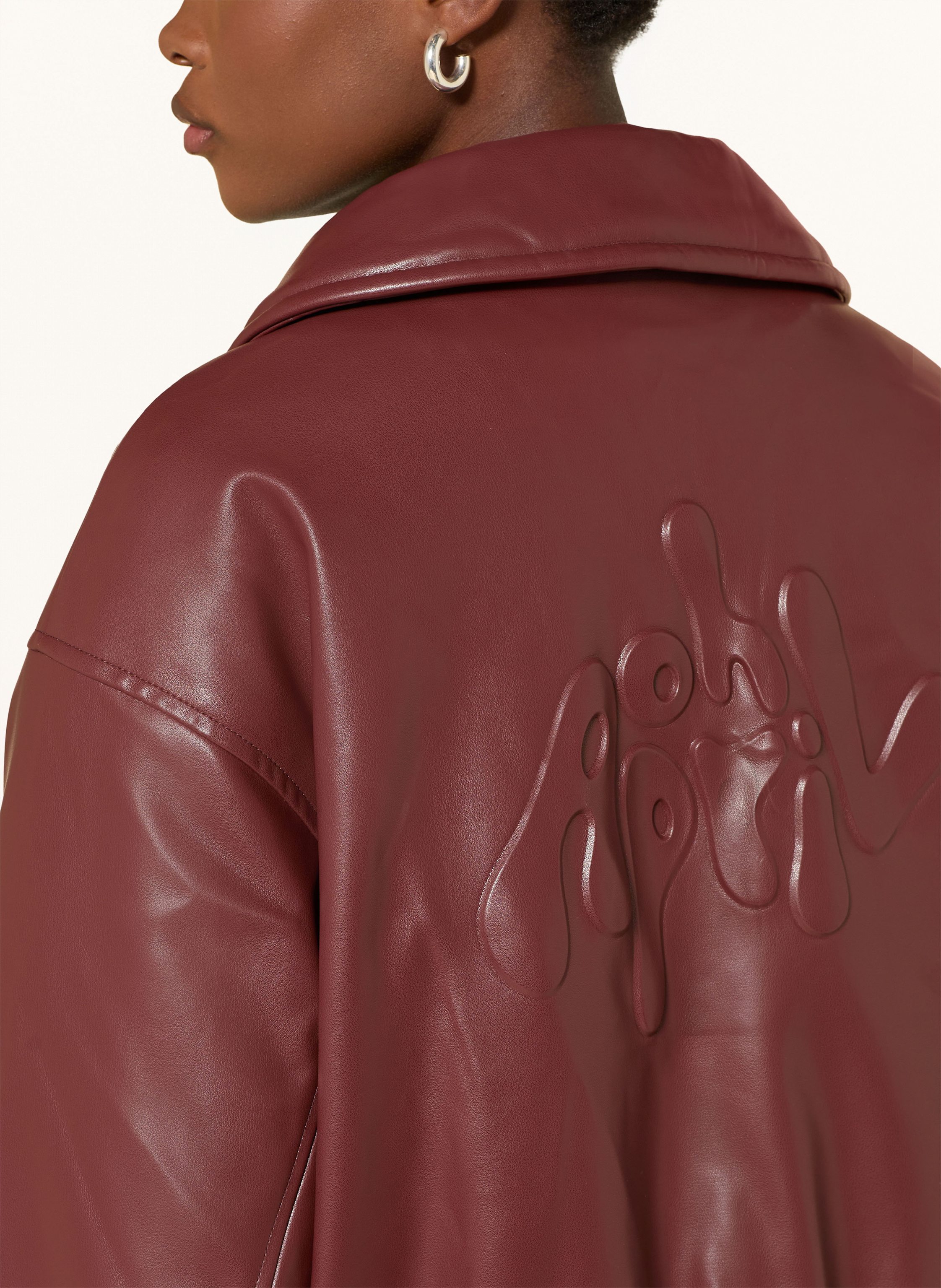 Thumbnail - Oh April Jacke Bobbie In Lederoptik rot