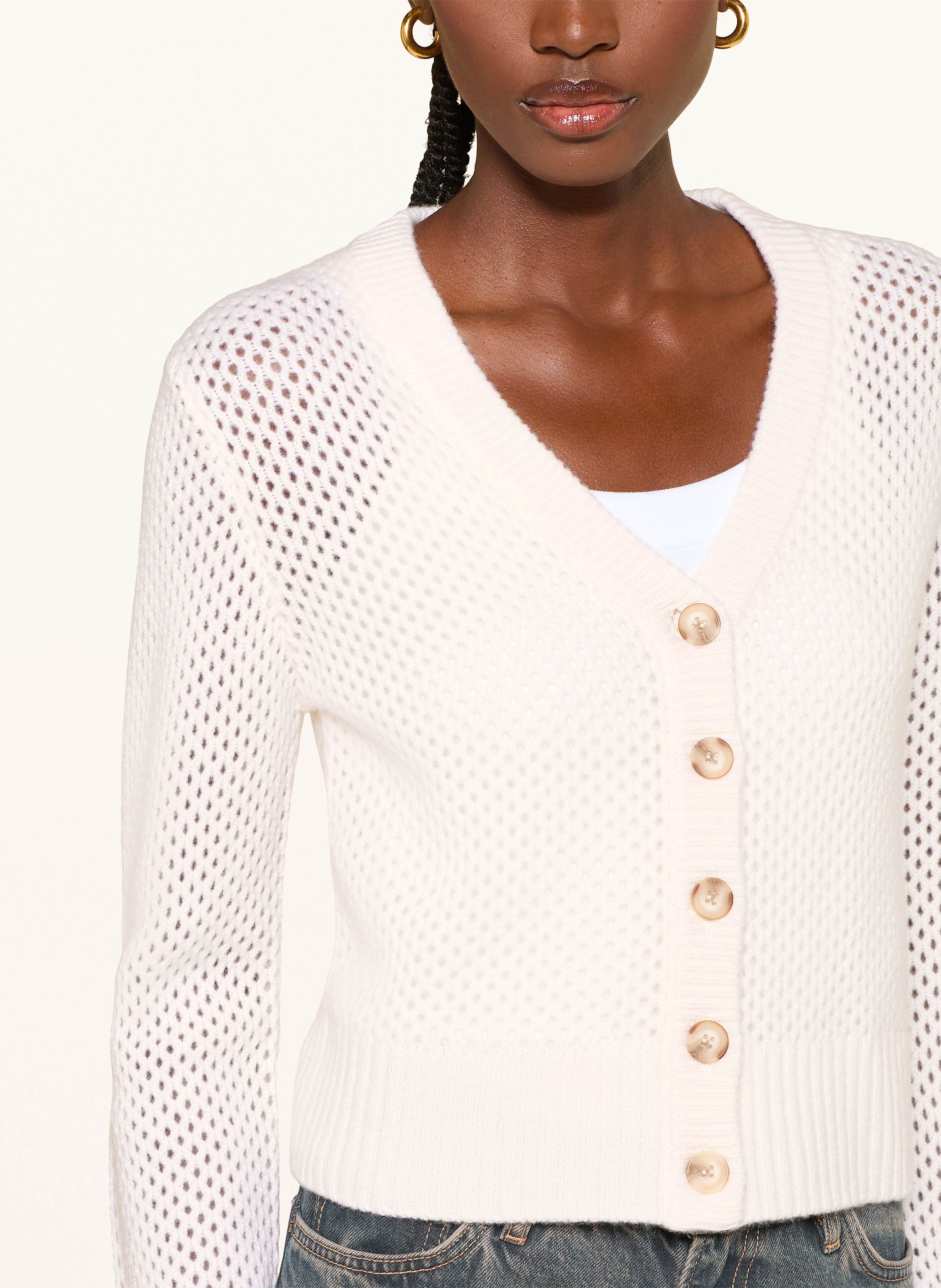 Thumbnail - Mrs & Hugs Strickjacke weiss