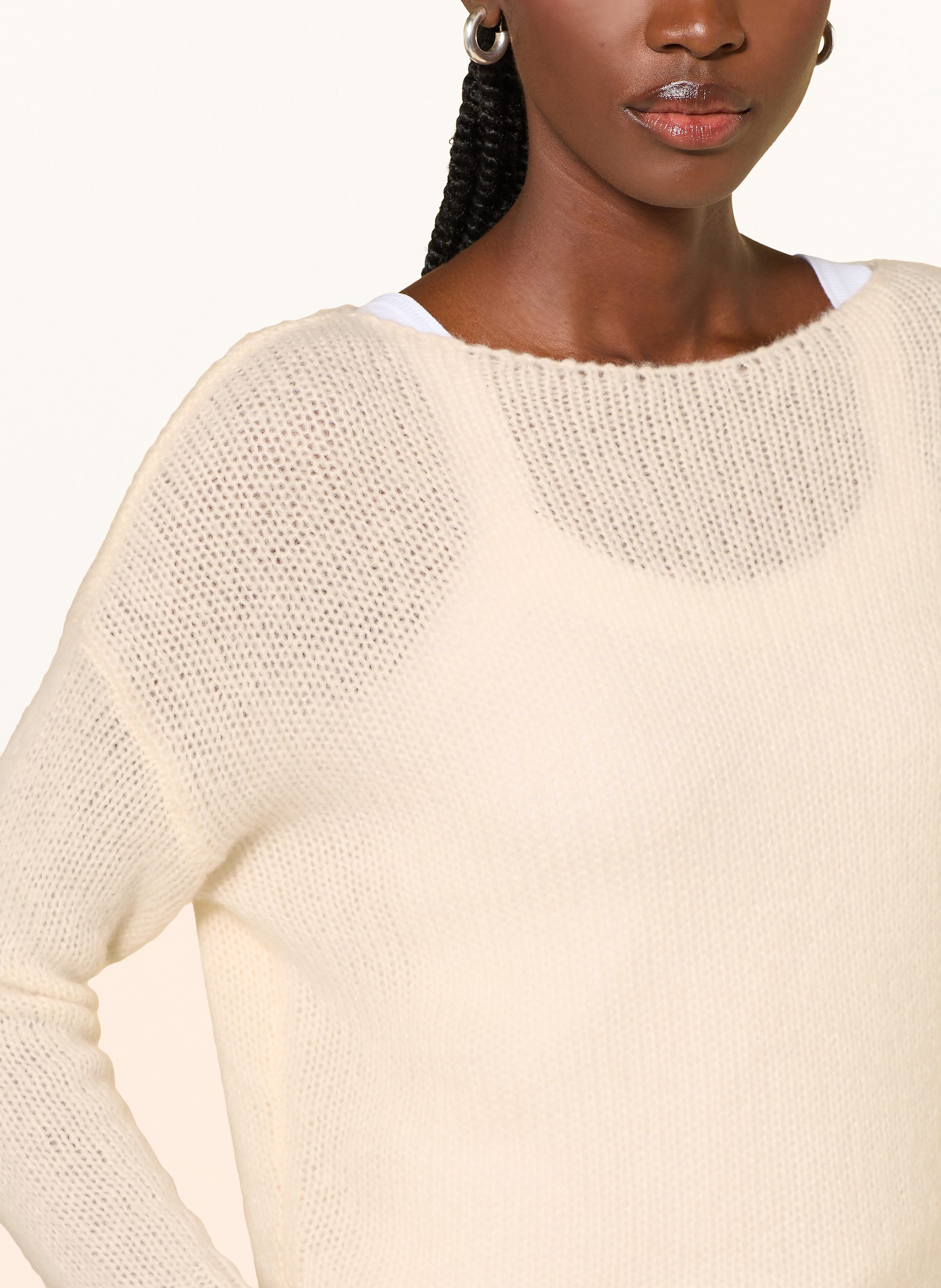 Thumbnail - Mrs & Hugs Cashmere-Pullover weiss