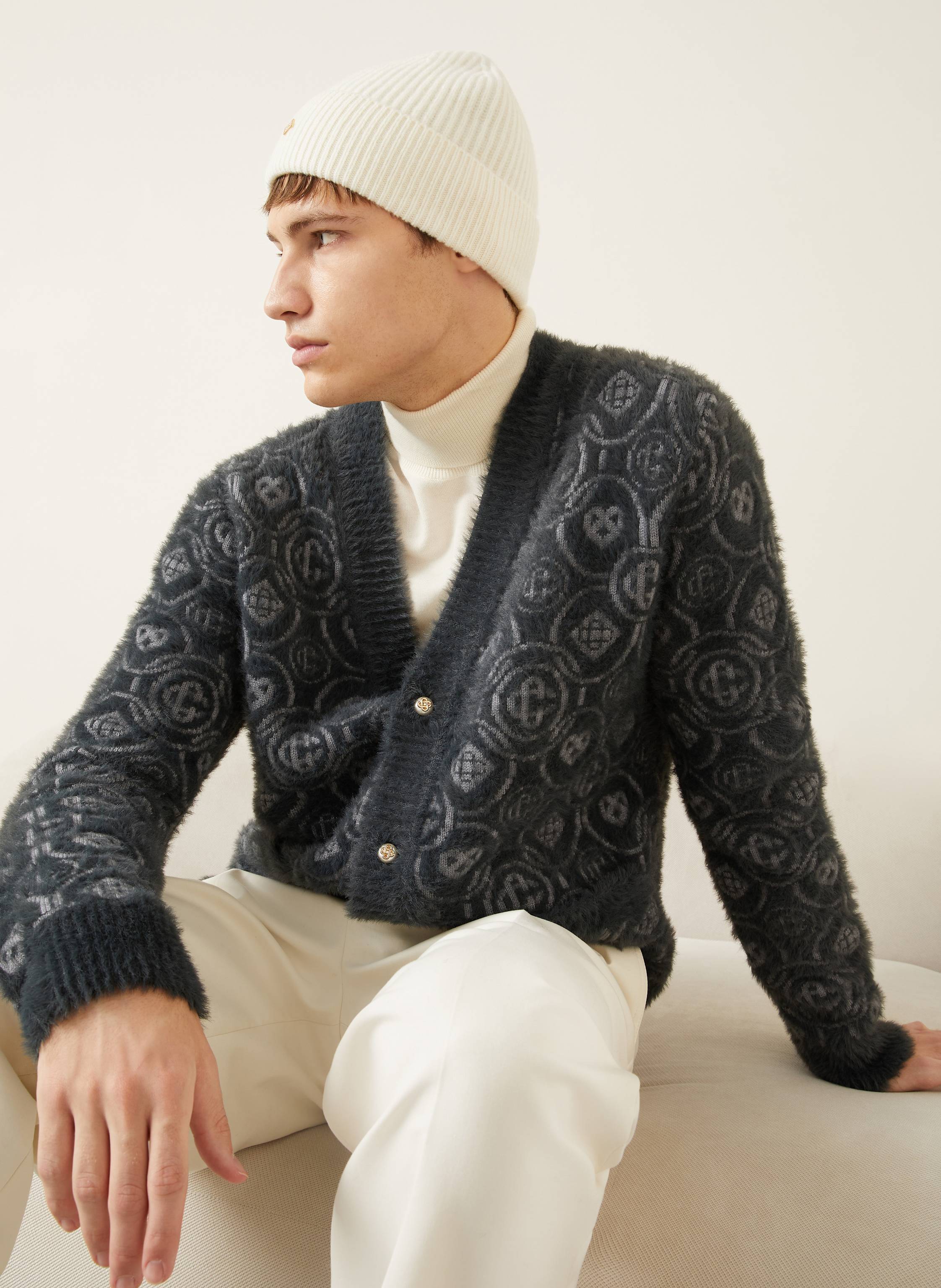 Thumbnail - Casablanca Strickjacke grau