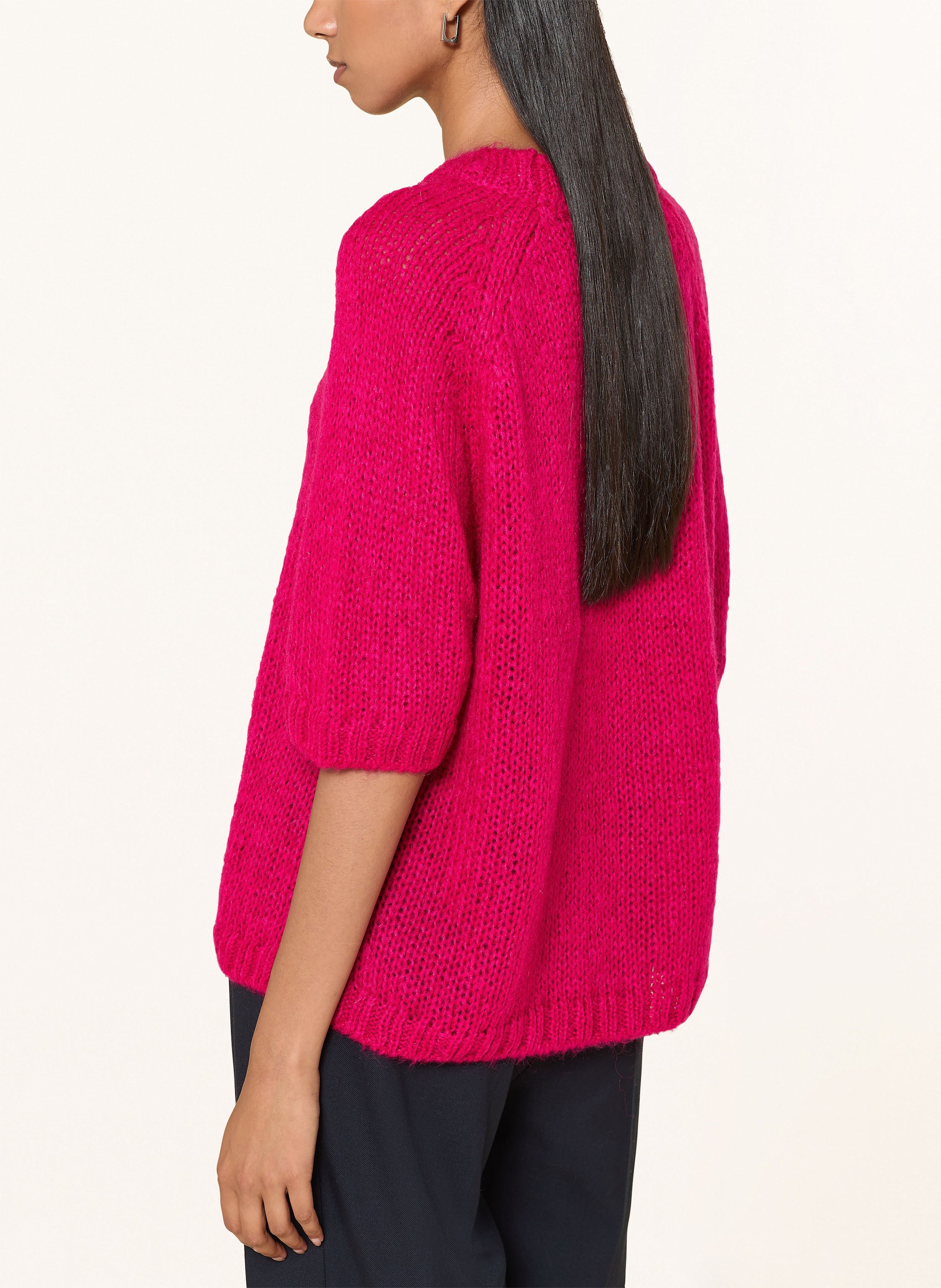 Thumbnail - Milano Italy Strickshirt Mit Mohair pink