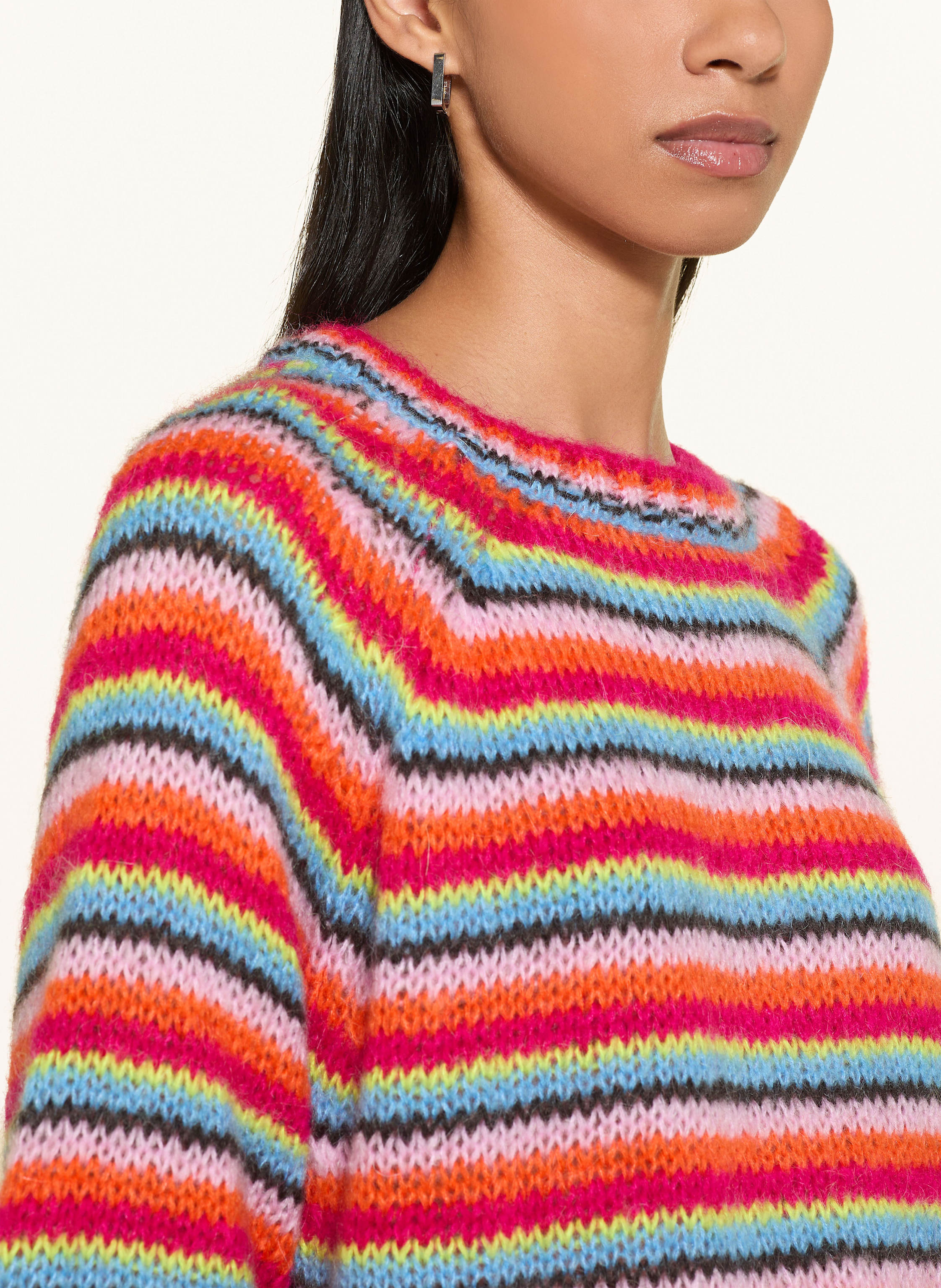 Thumbnail - Milano Italy Strickshirt Mit Mohair pink