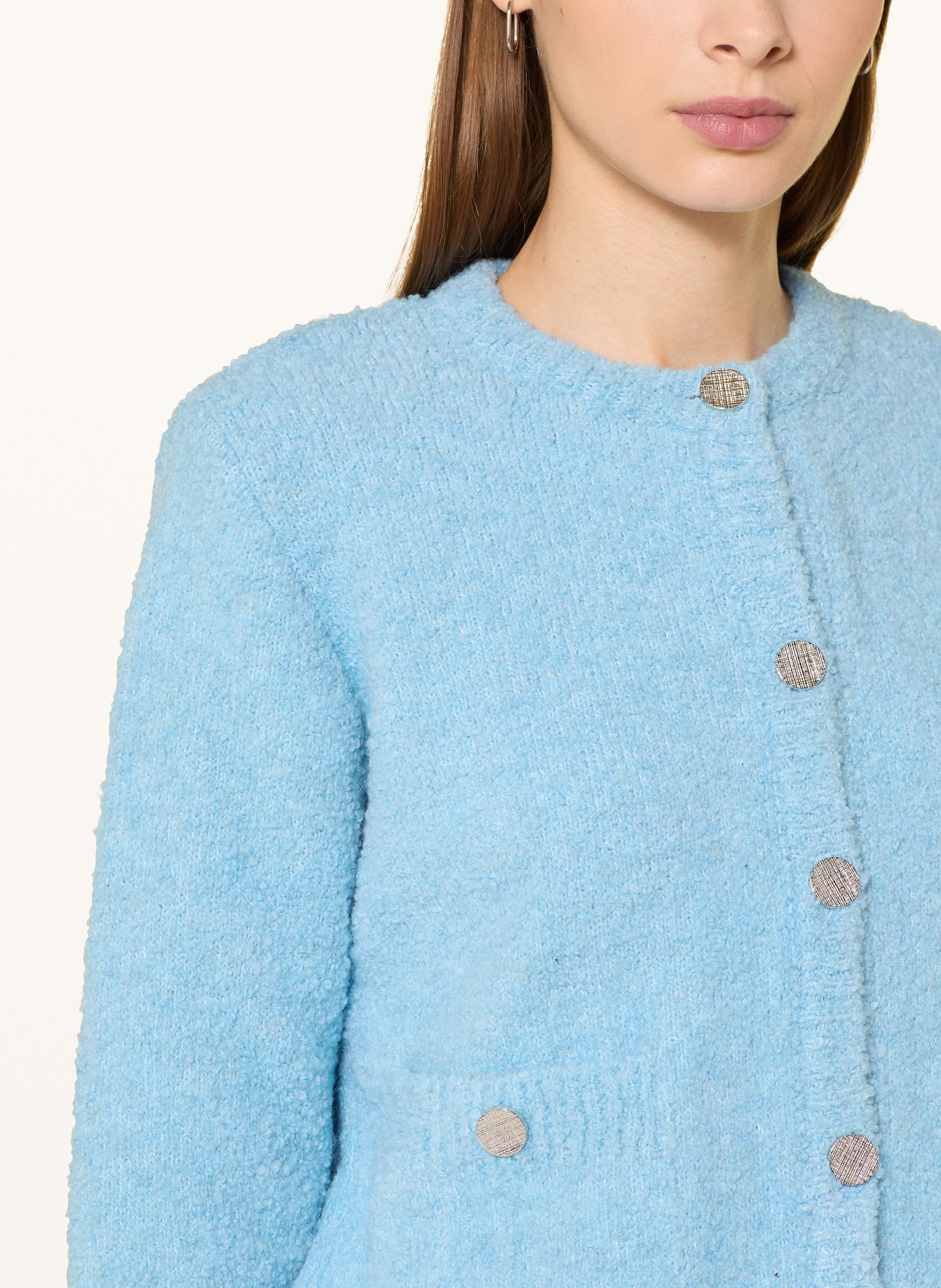 Thumbnail - Rich & Royal Kastenjacke Aus Bouclé blau