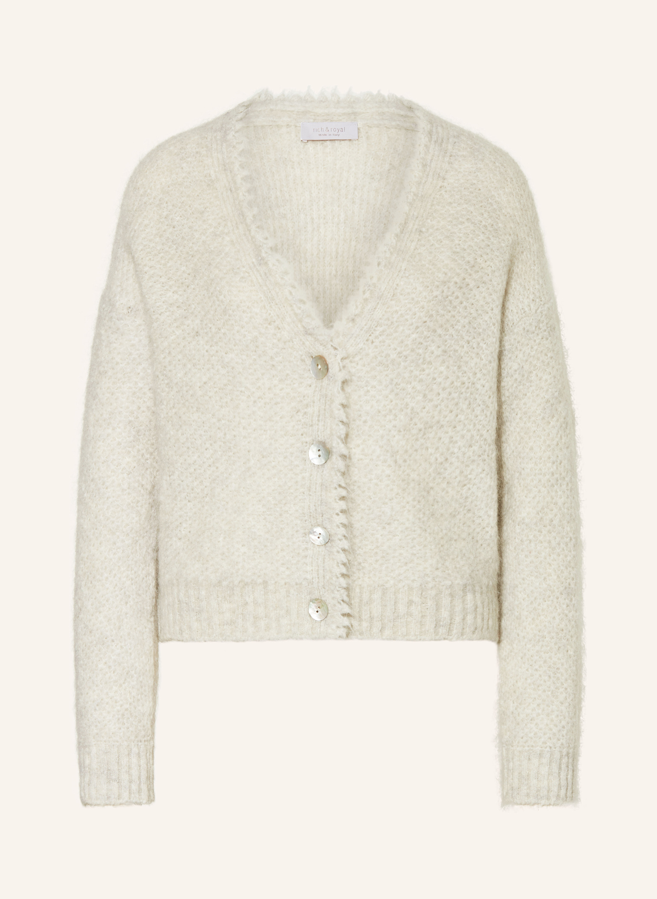 Rich & Royal Strickjacke grau