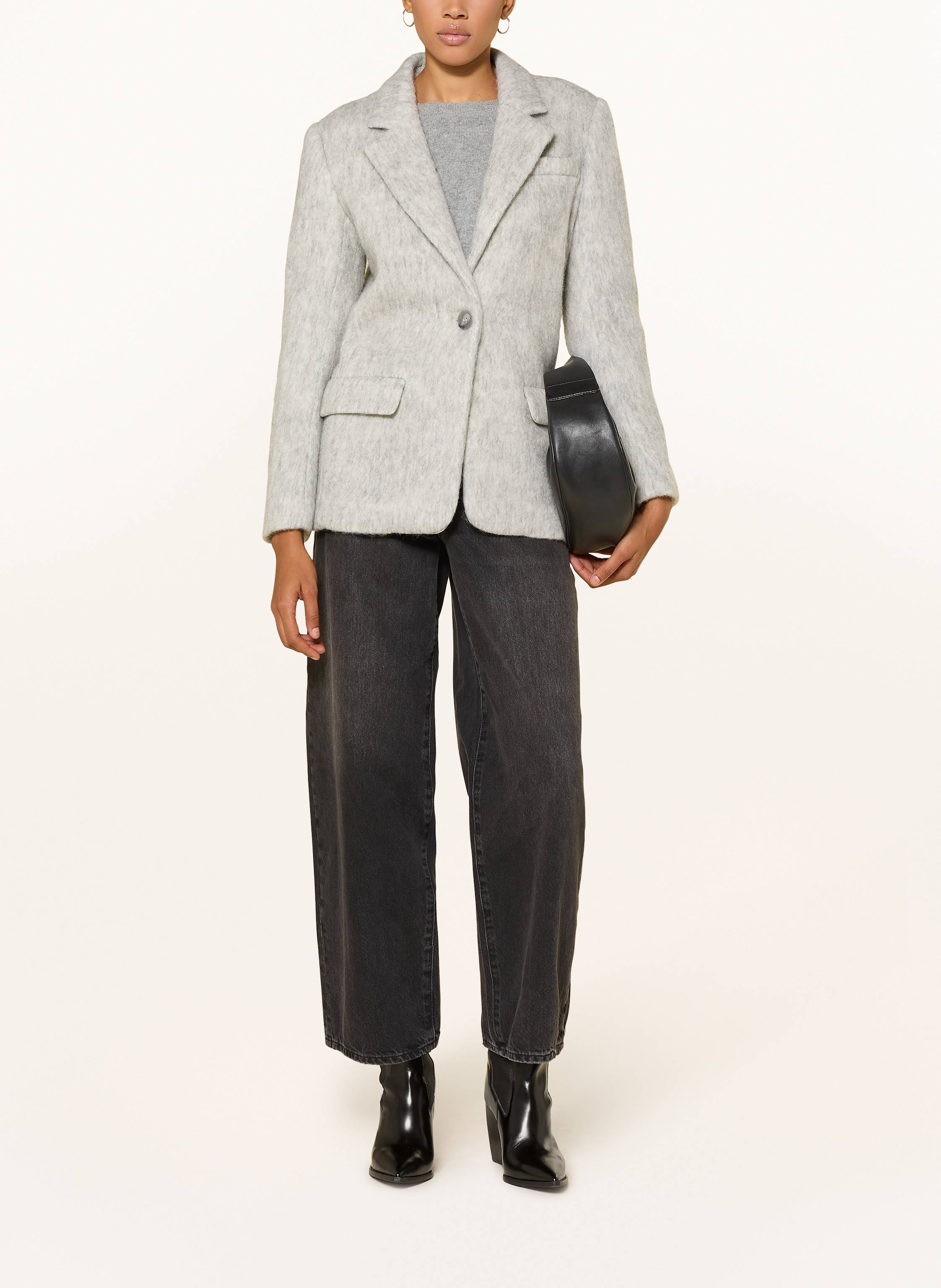 Thumbnail - Rich & Royal Kunstfell-Blazer grau