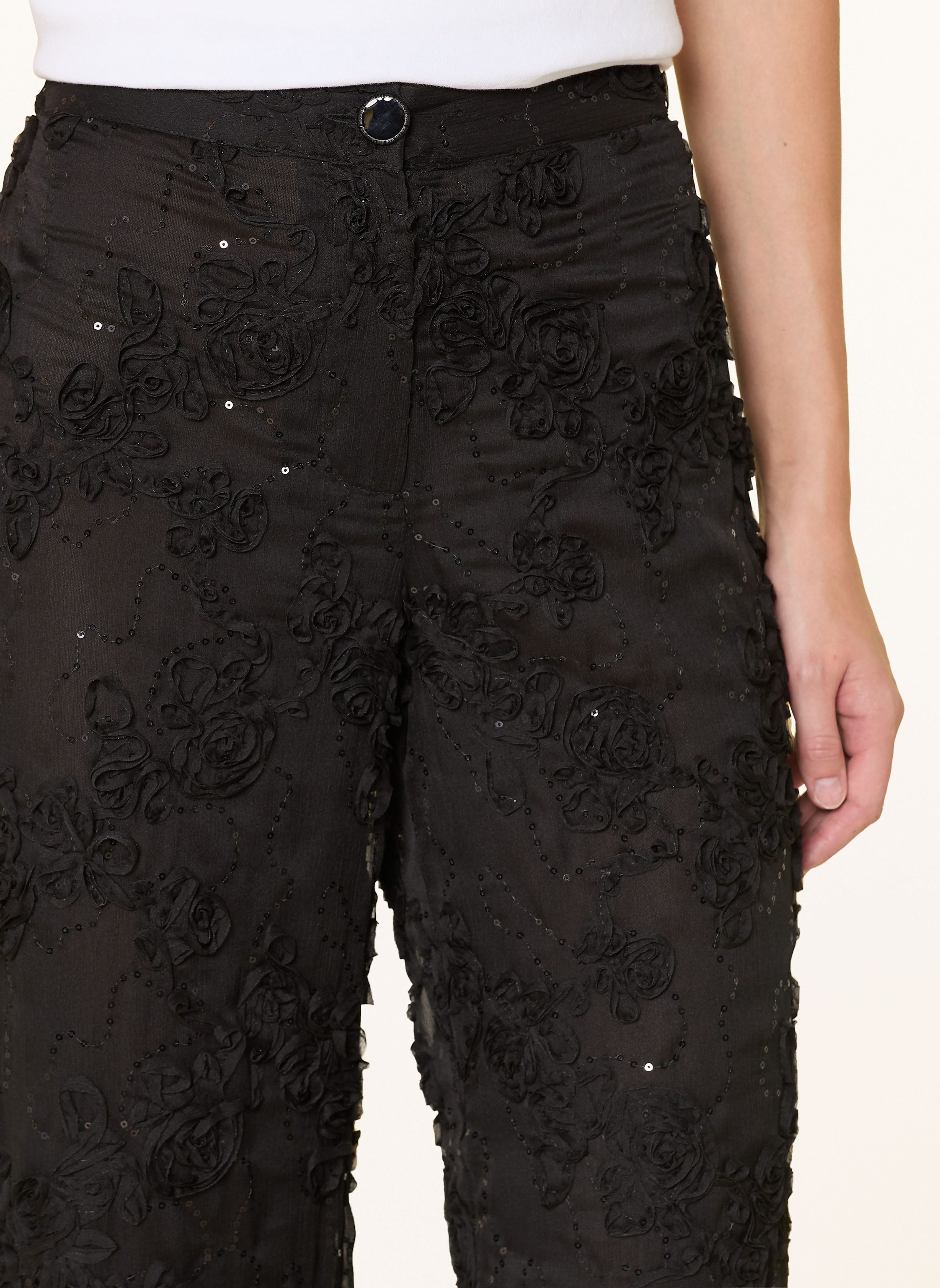 Thumbnail - Rich & Royal Hose Mit Pailletten schwarz