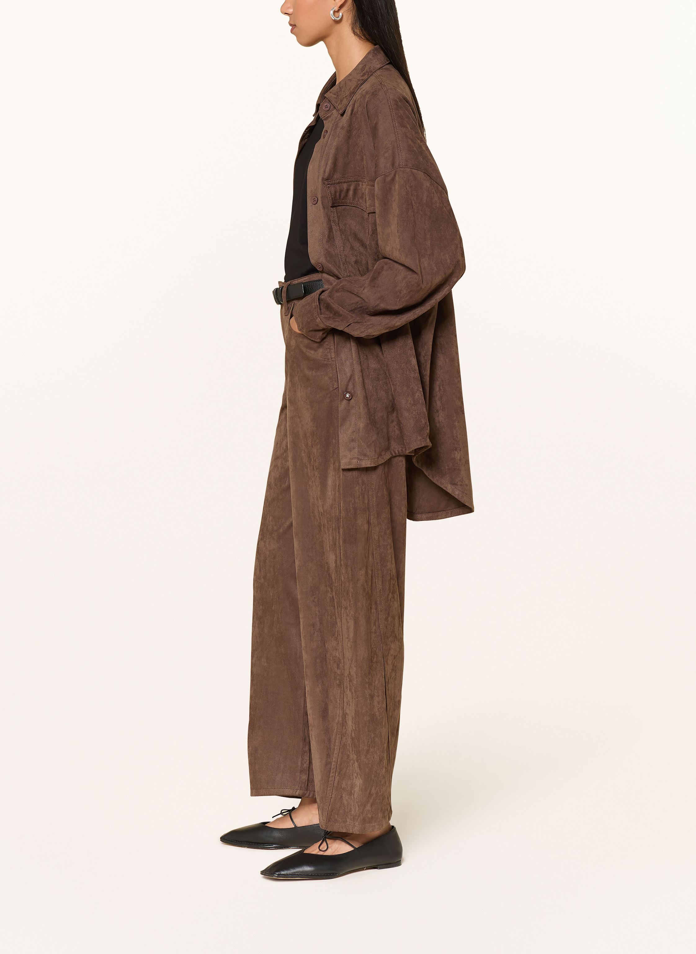 Thumbnail - Elias Rumelis Marlenehose Noralie In Lederoptik braun