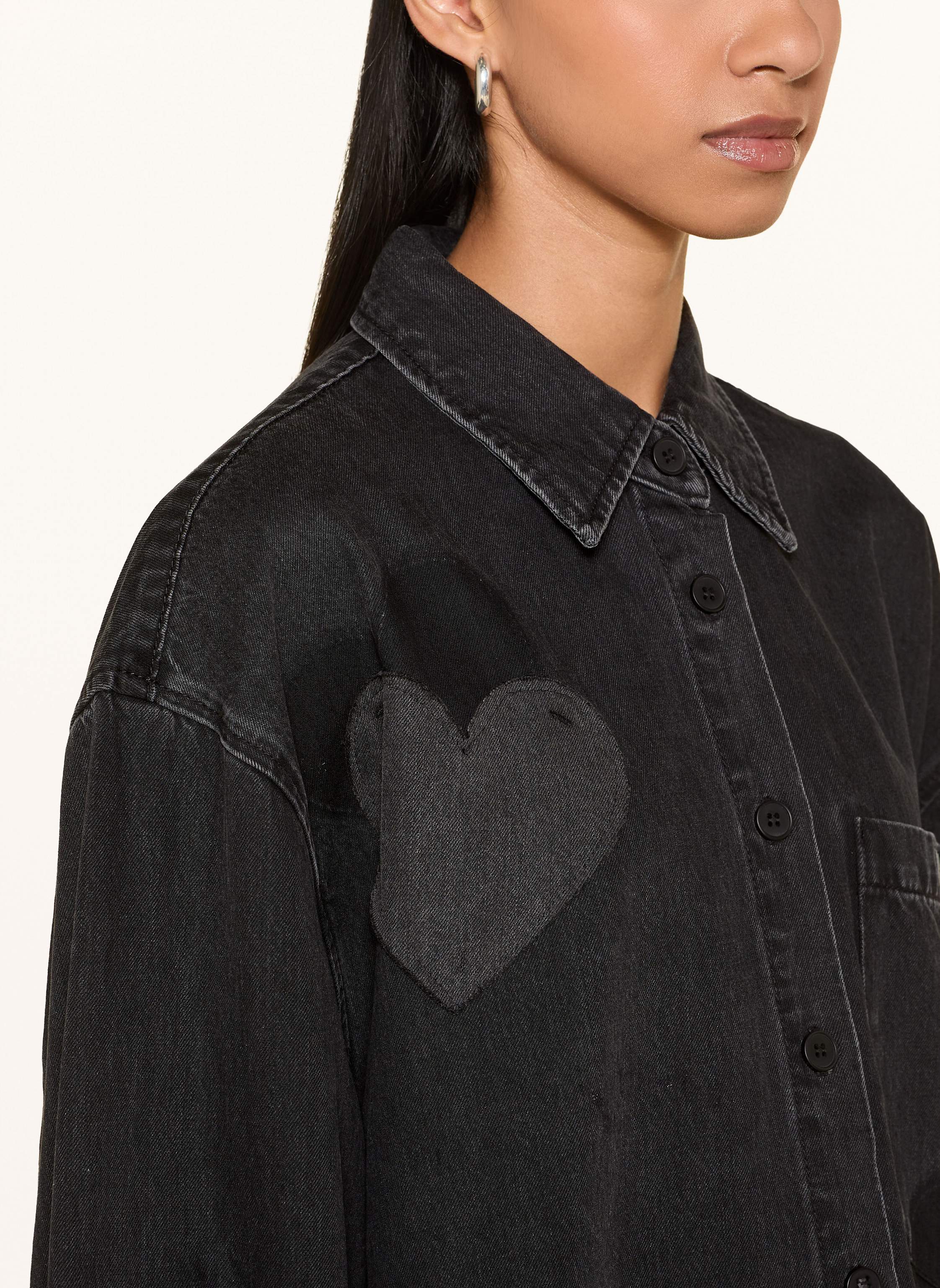 Thumbnail - Elias Rumelis Jeansbluse Beba schwarz