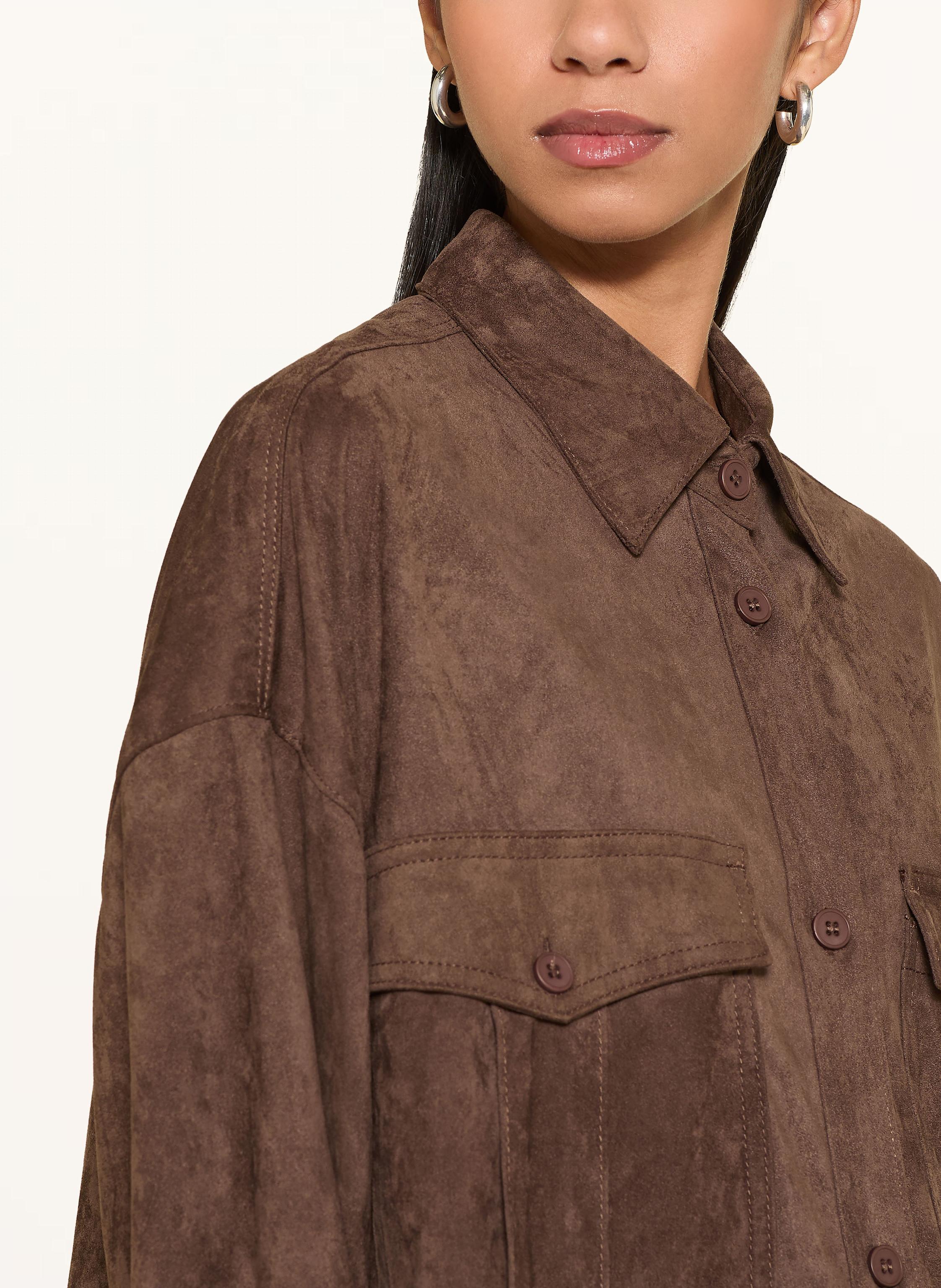 Thumbnail - Elias Rumelis Hemdbluse Ermelina In Lederoptik braun