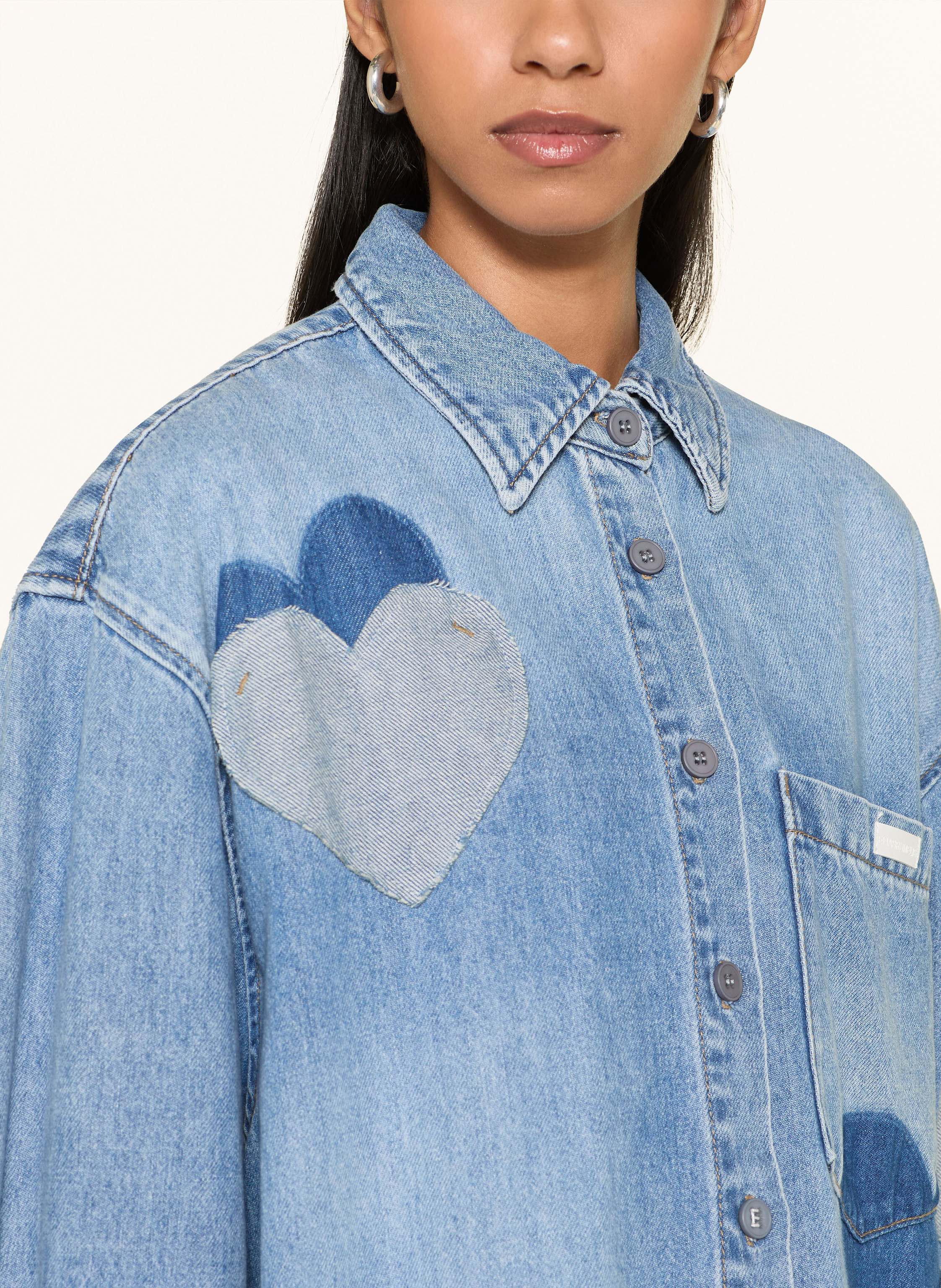 Thumbnail - Elias Rumelis Jeansbluse Beba blau