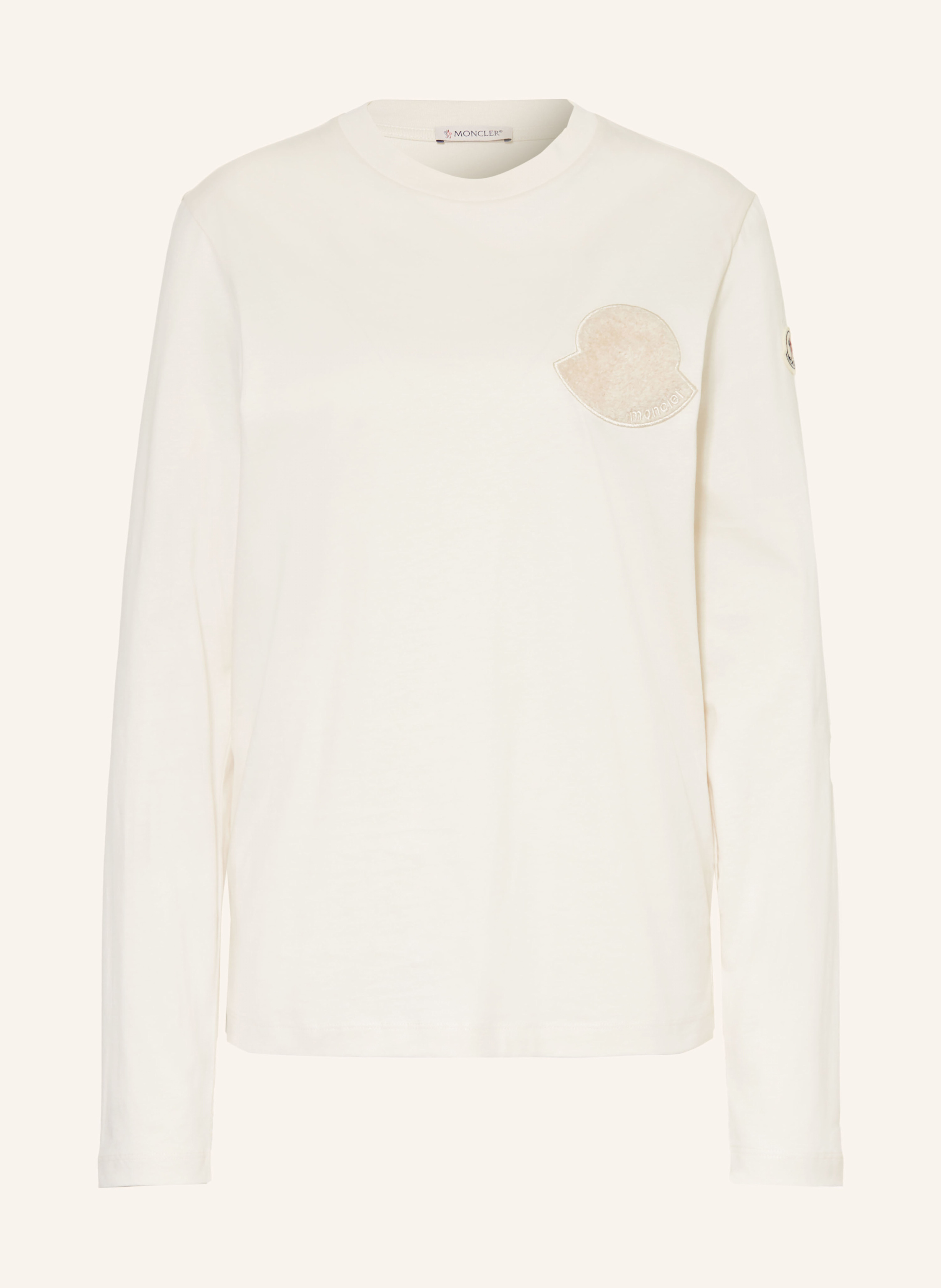 MONCLER Long sleeve shirt in white