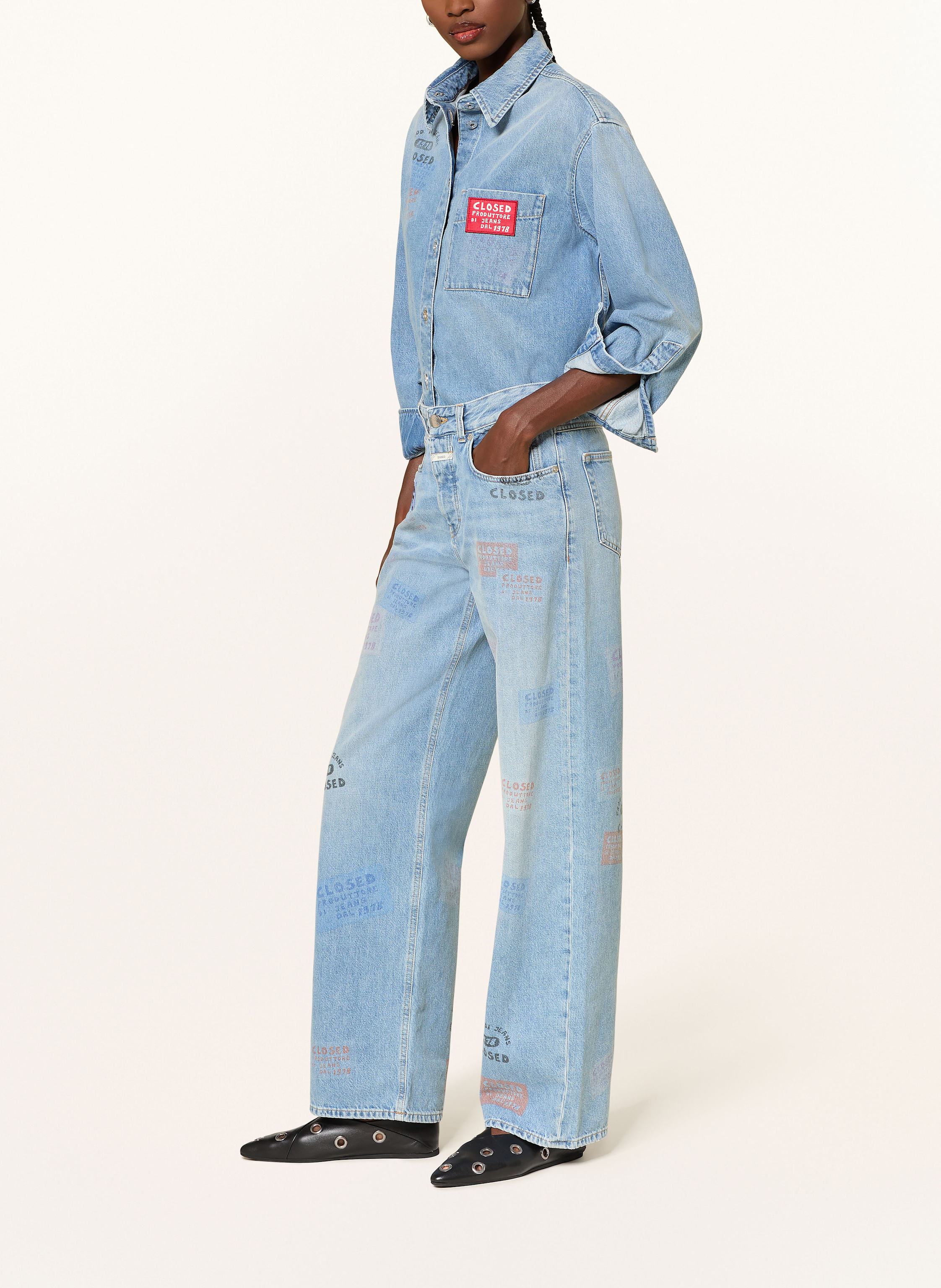 Thumbnail - Closed Wide Leg Jeans Nikka blau