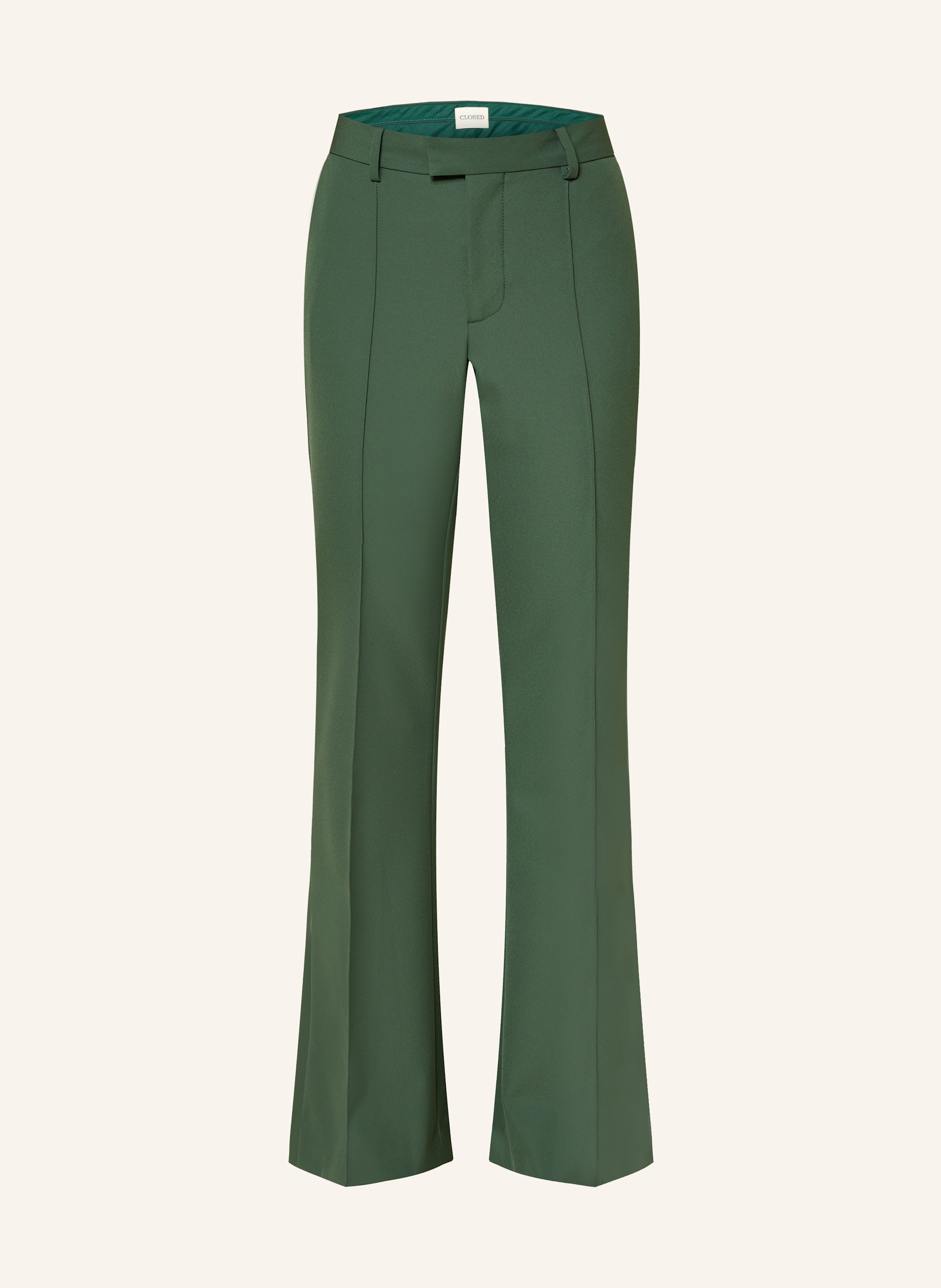 Closed Bootcut-Hose Denair gruen