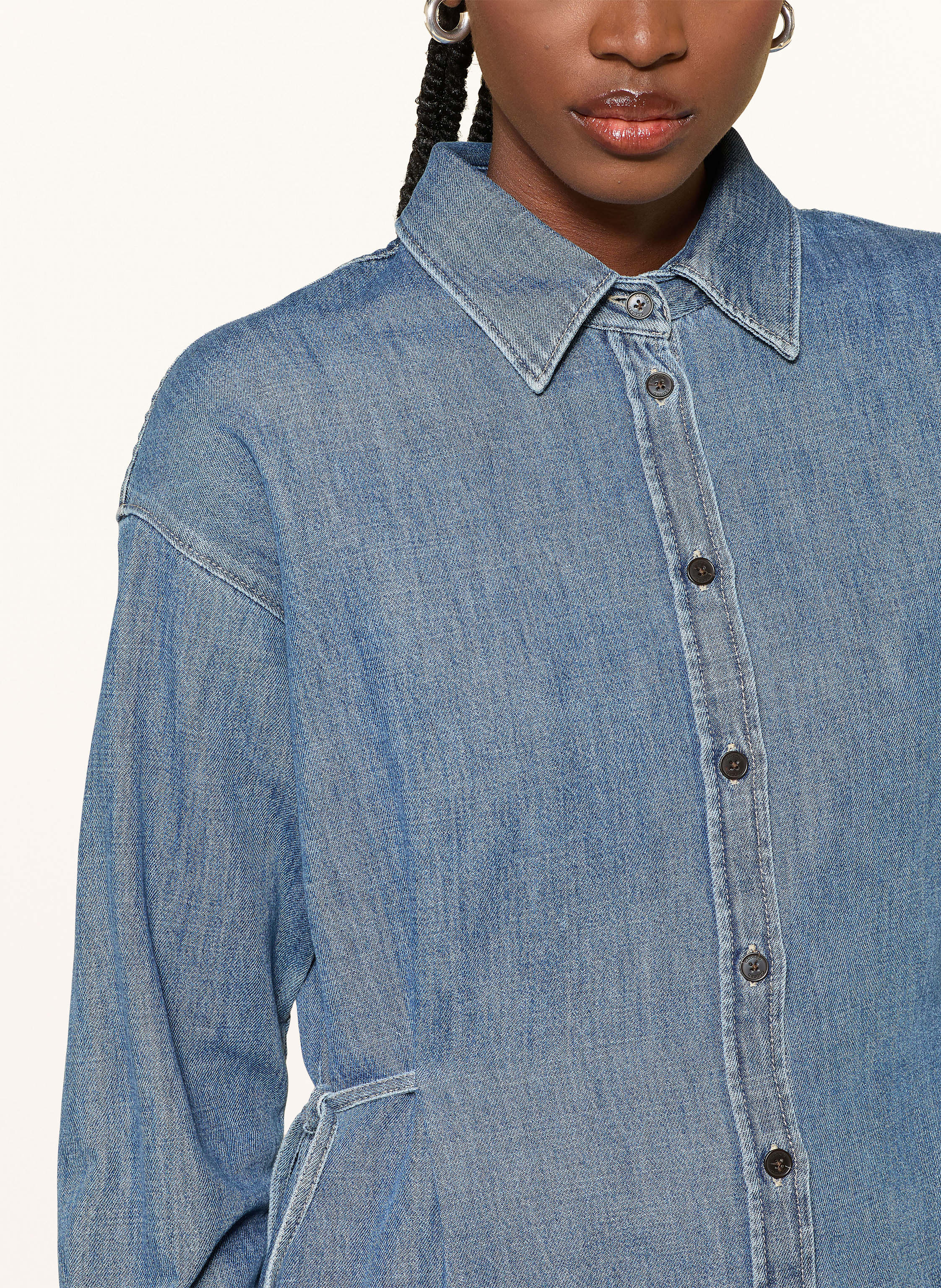 Thumbnail - Closed Jeansbluse blau