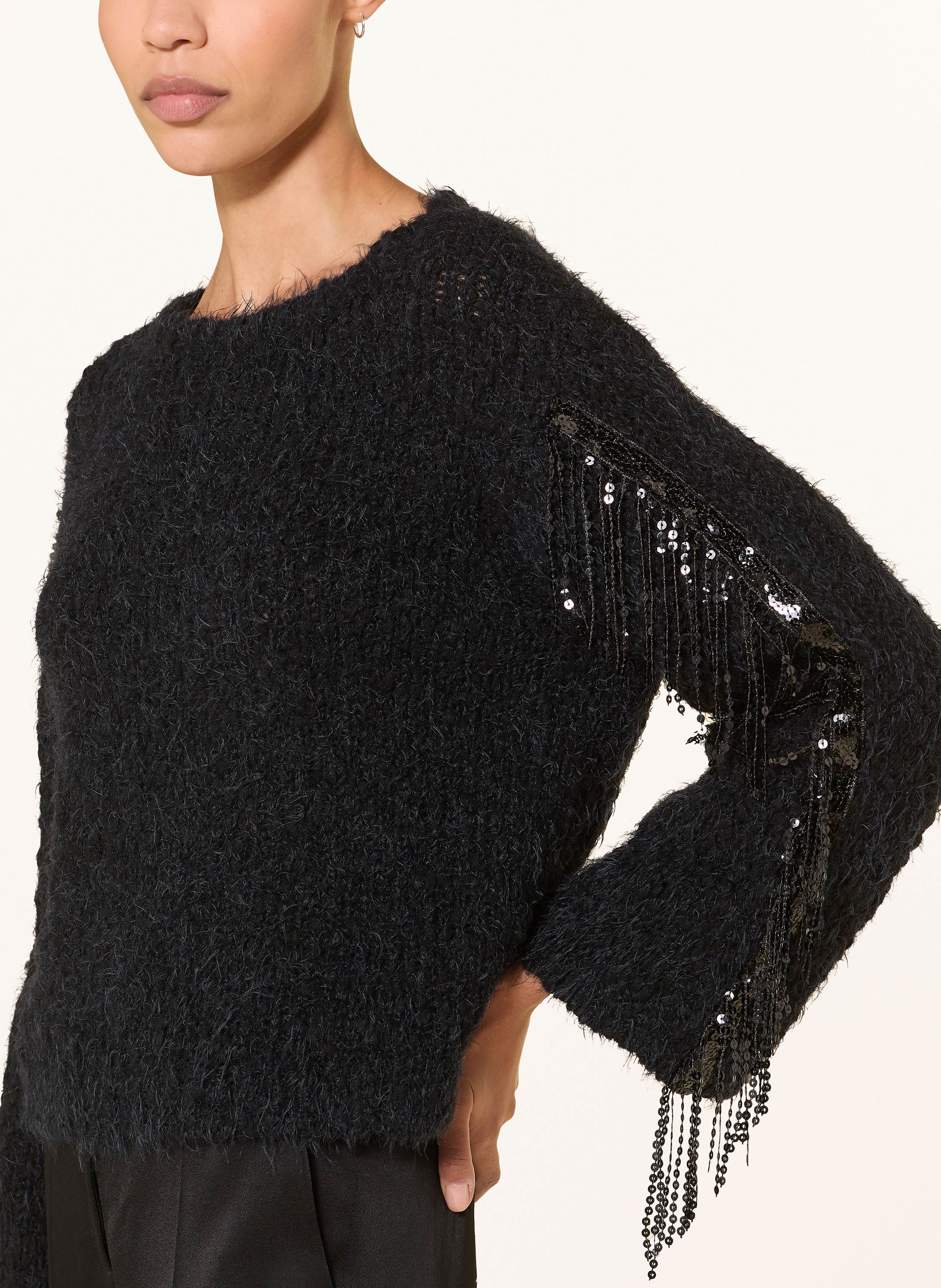 Thumbnail - Luisa Cerano Pullover Mit Pailletten schwarz