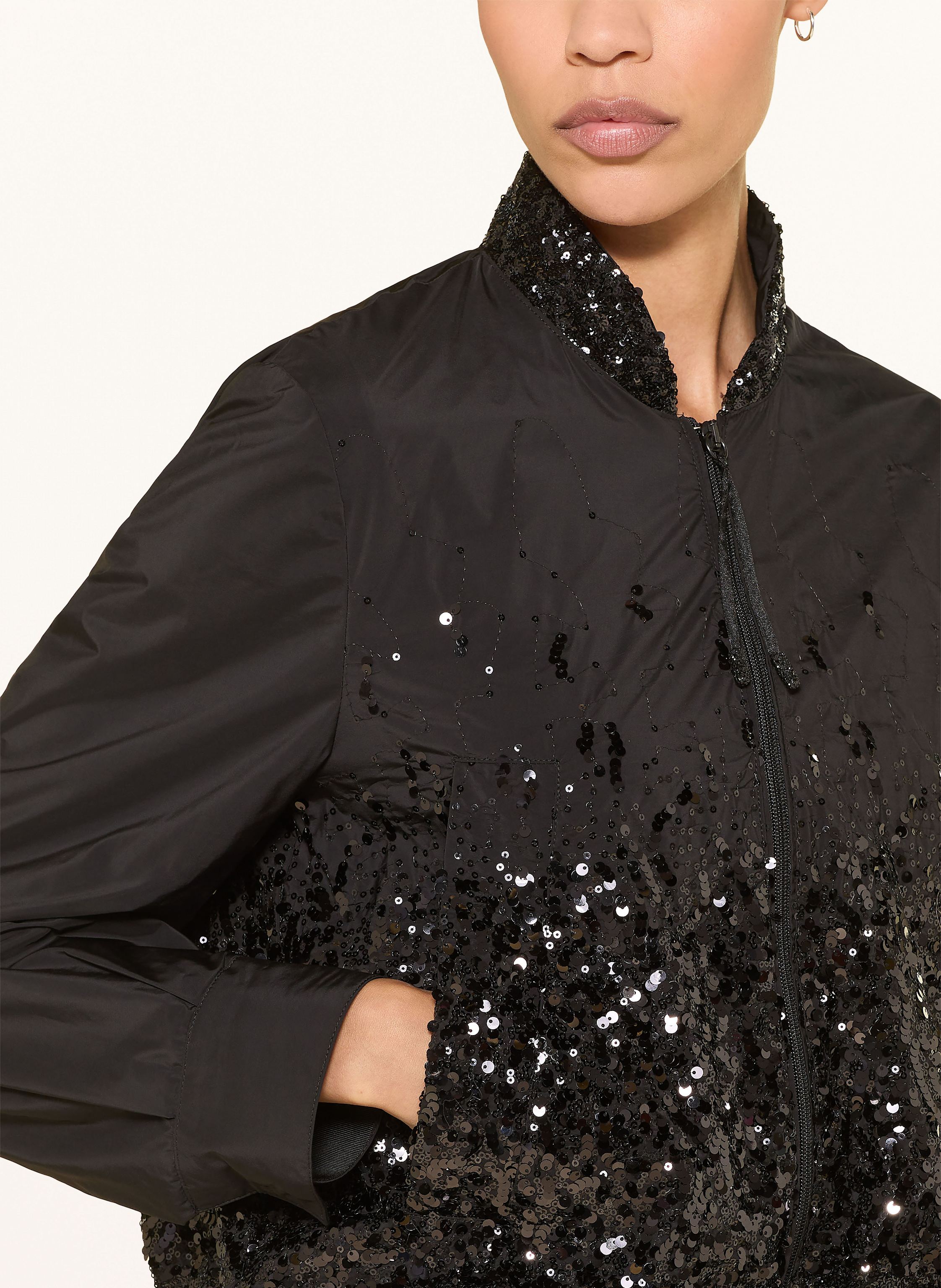 Thumbnail - Luisa Cerano Blouson Mit Pailletten schwarz