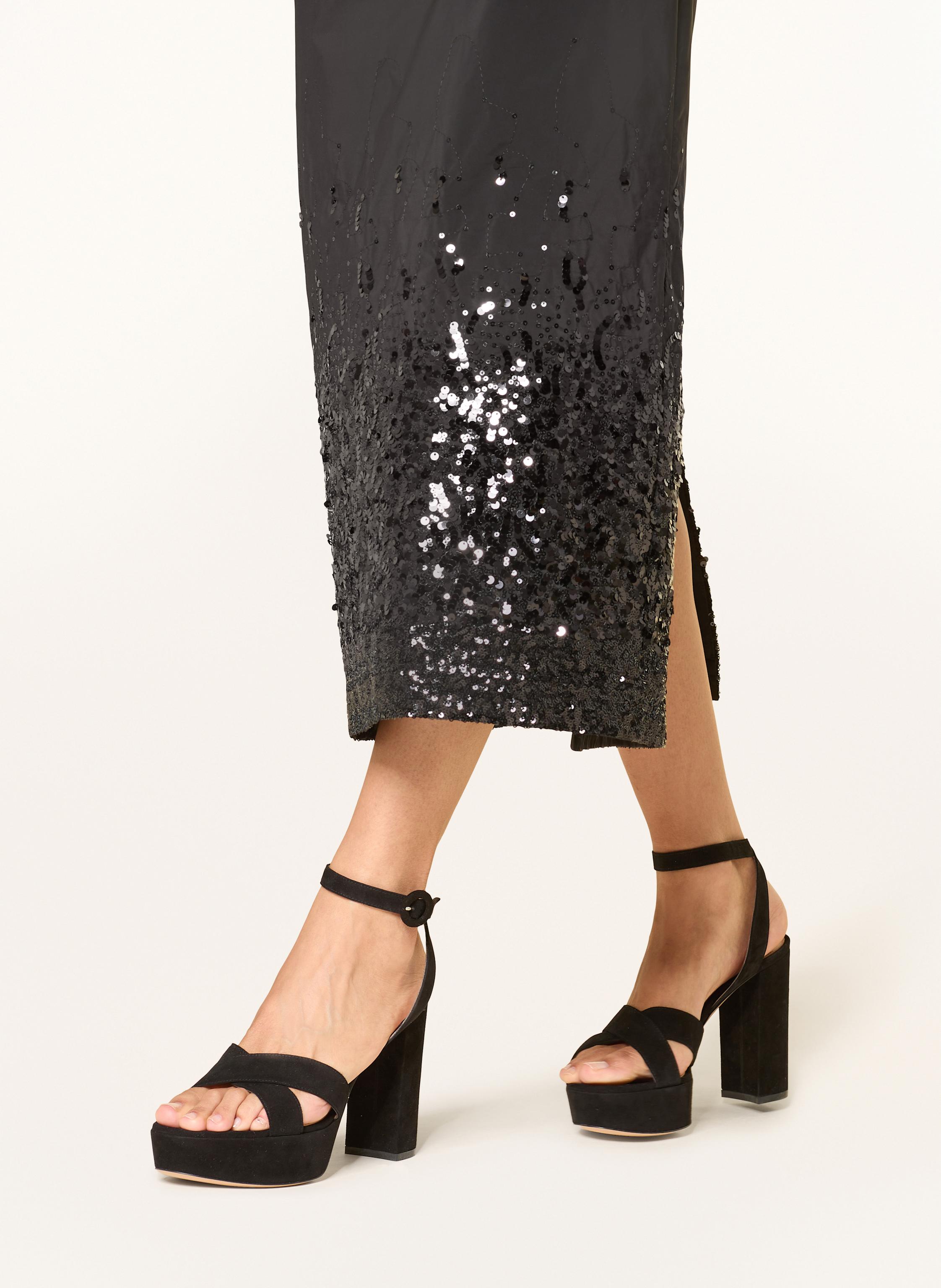 Thumbnail - Luisa Cerano Rock Mit Pailletten beige