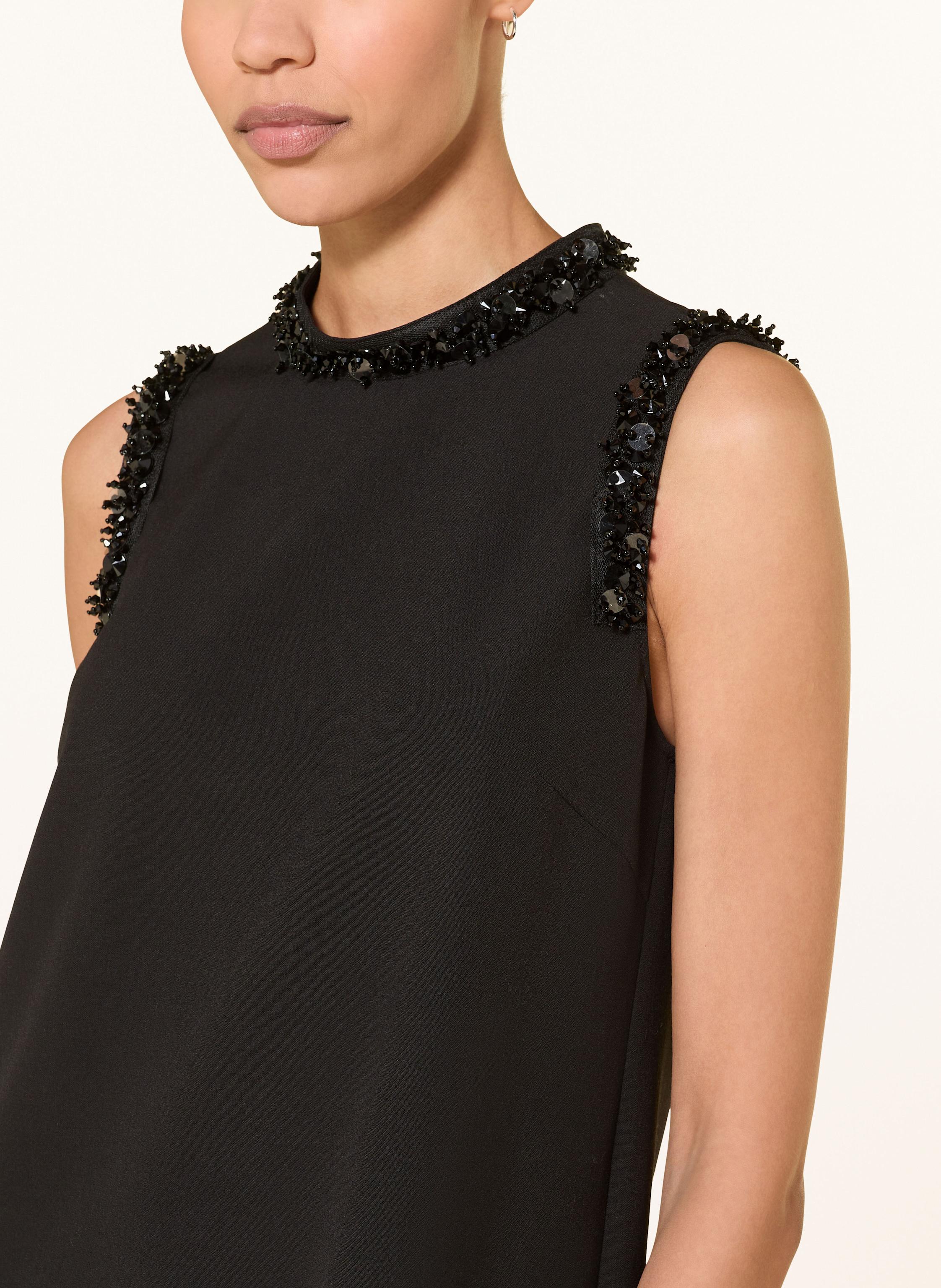 Thumbnail - Luisa Cerano Etuikleid Mit Schmuckperlen Und Pailletten schwarz