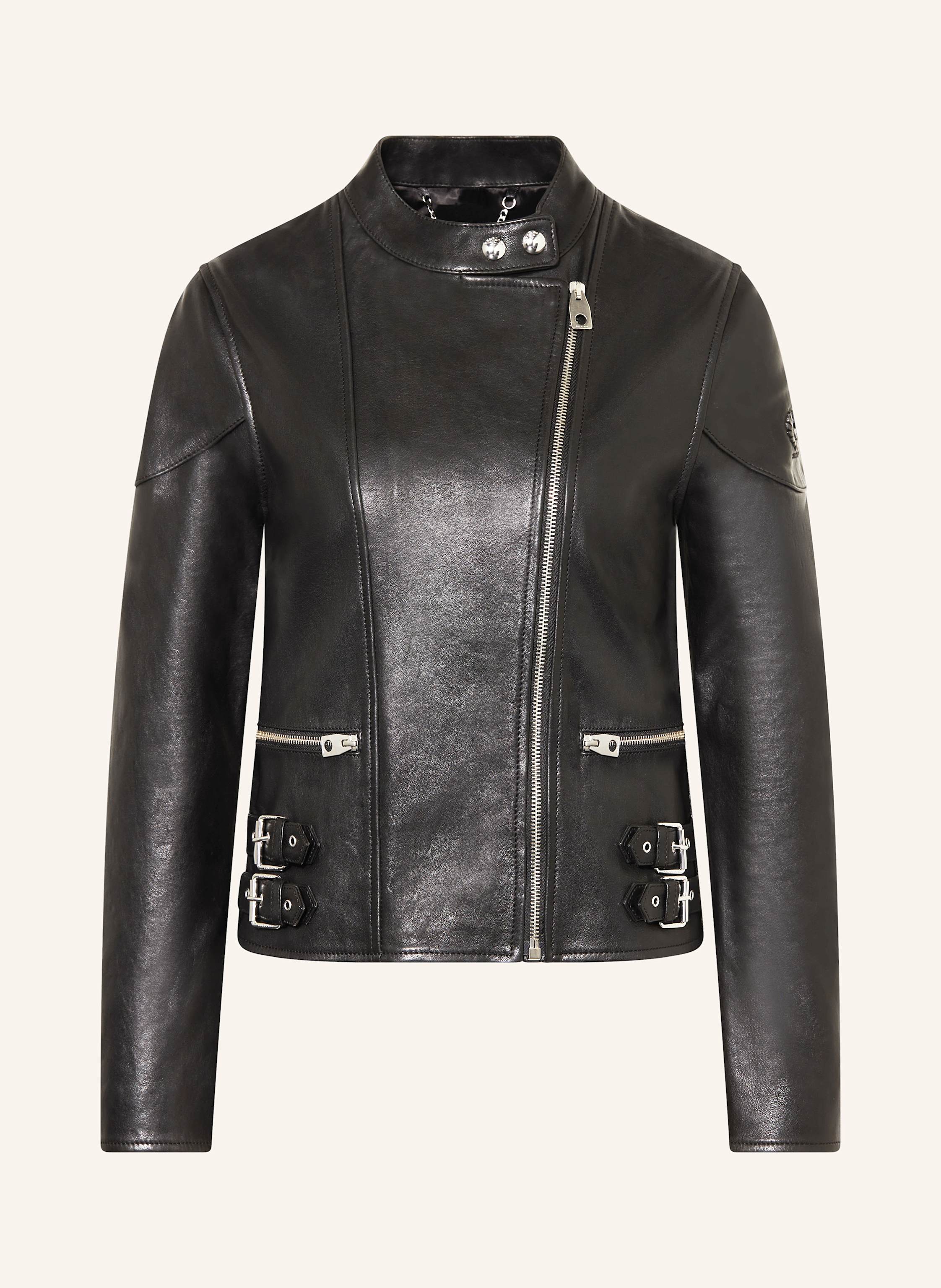 Belstaff Lederjacke Russo schwarz