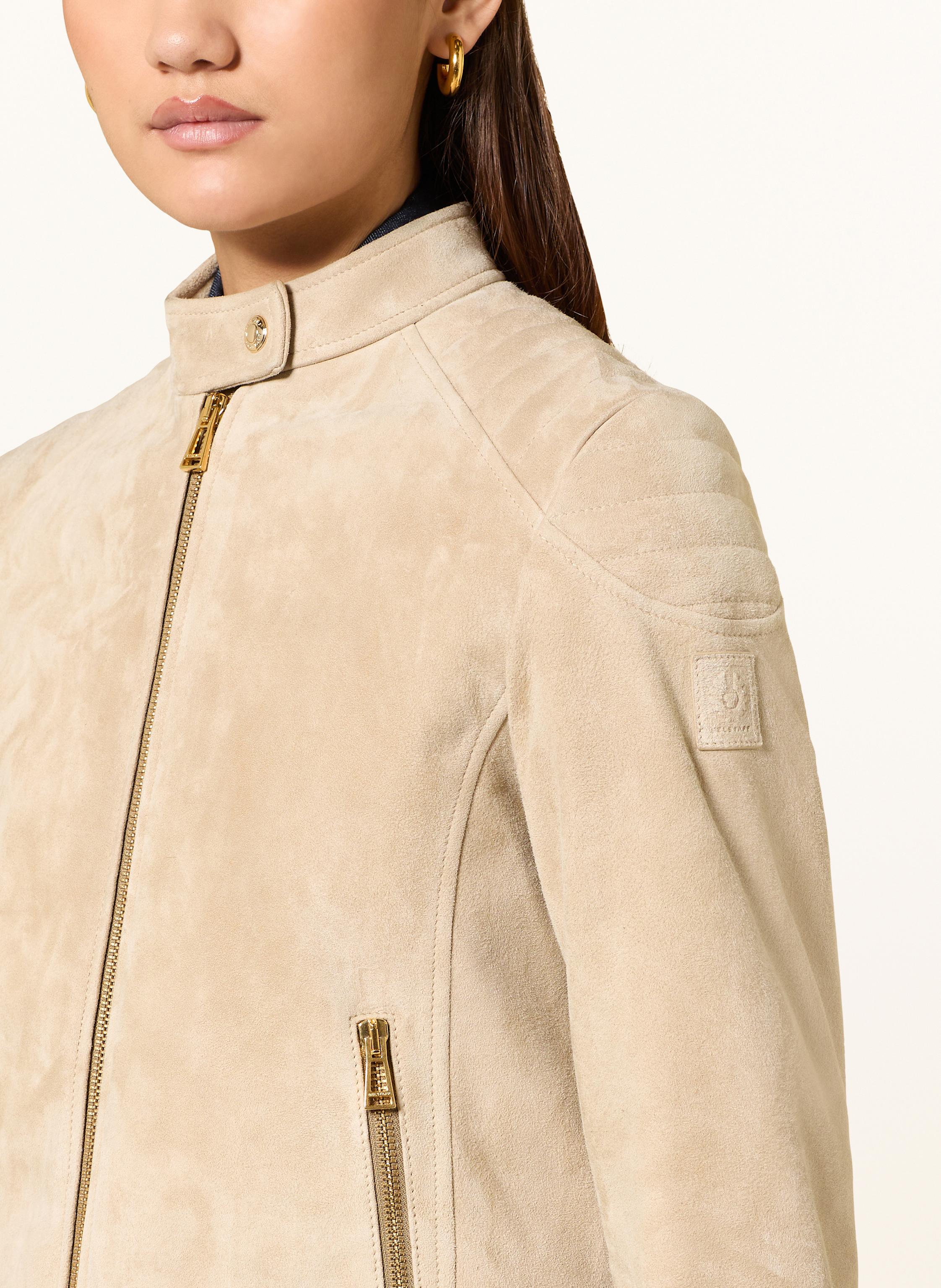 Thumbnail - Belstaff Lederjacke Mollison beige
