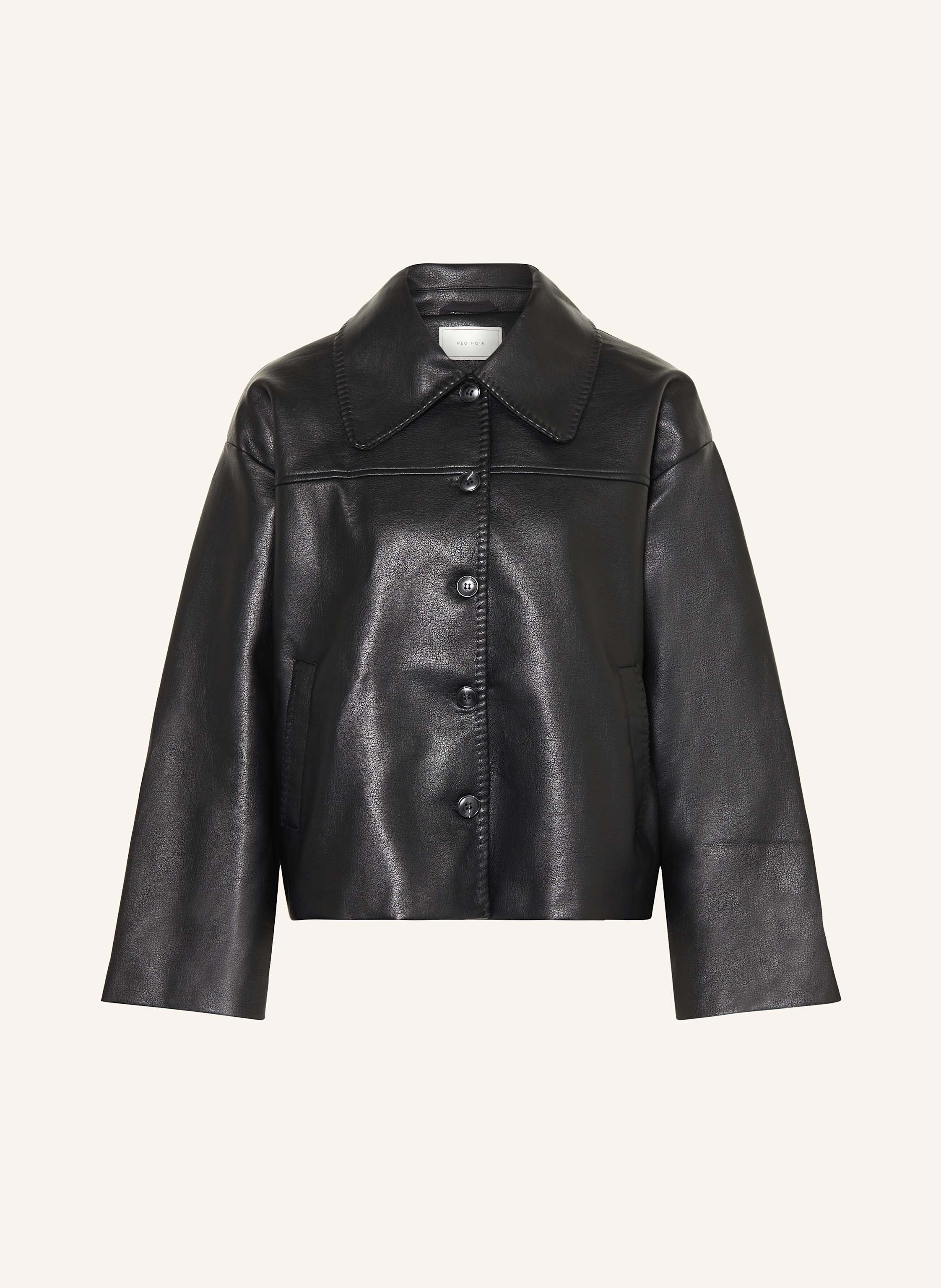Neo Noir Jacke Lunara In Lederoptik schwarz
