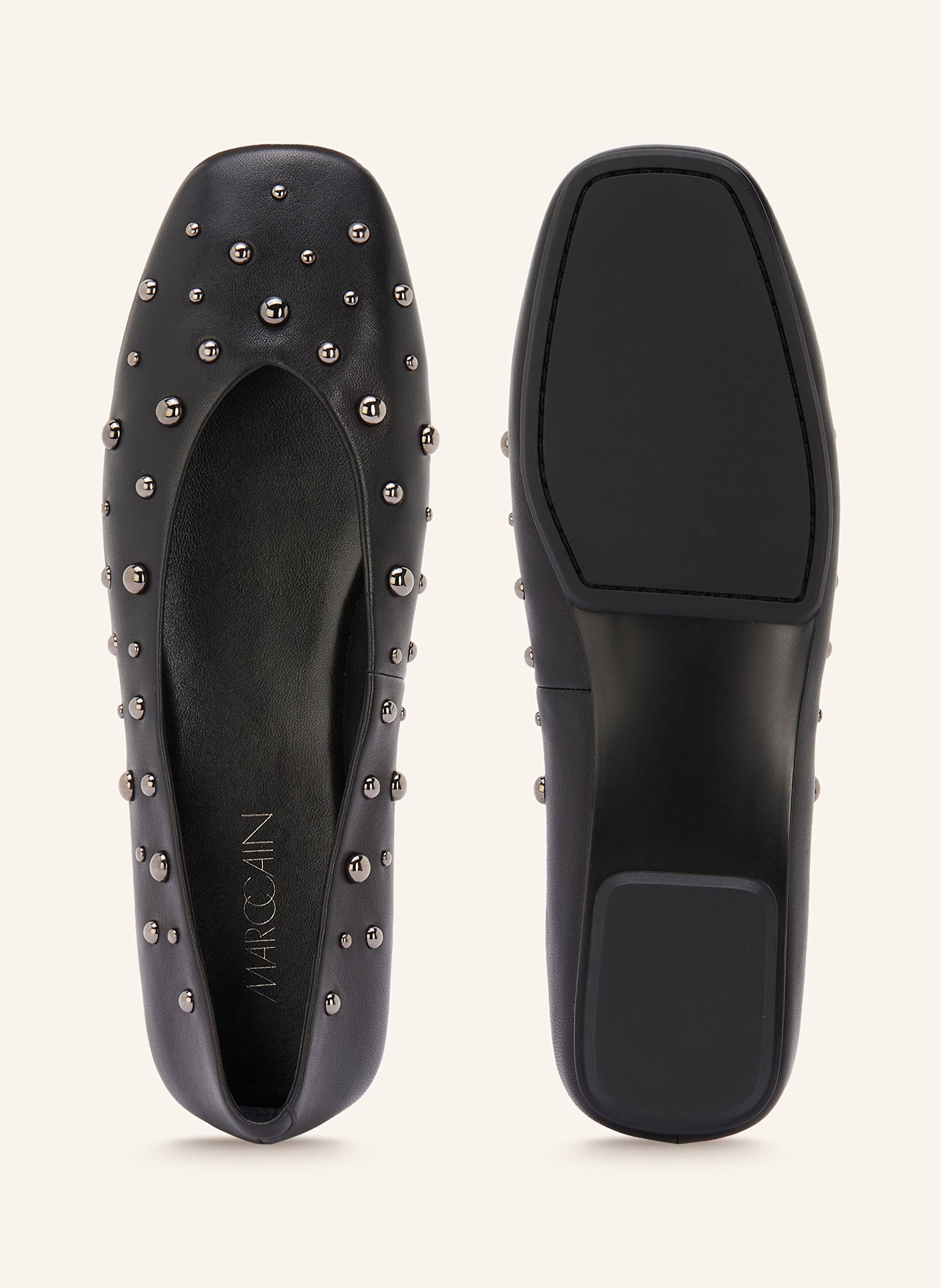 Thumbnail - Marc Cain Ballerinas Mit Nieten schwarz