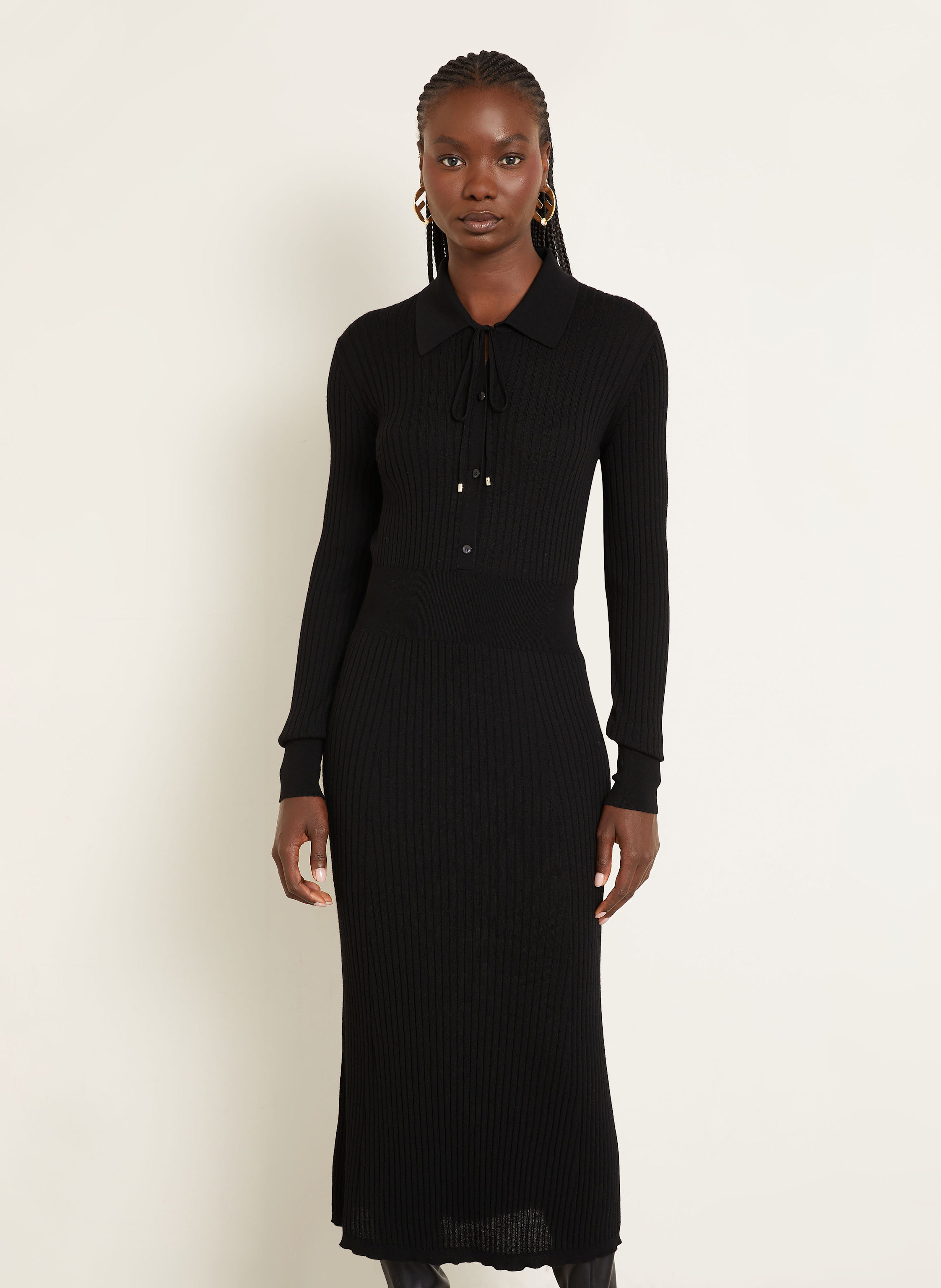 Thumbnail - Fendi Strickkleid schwarz