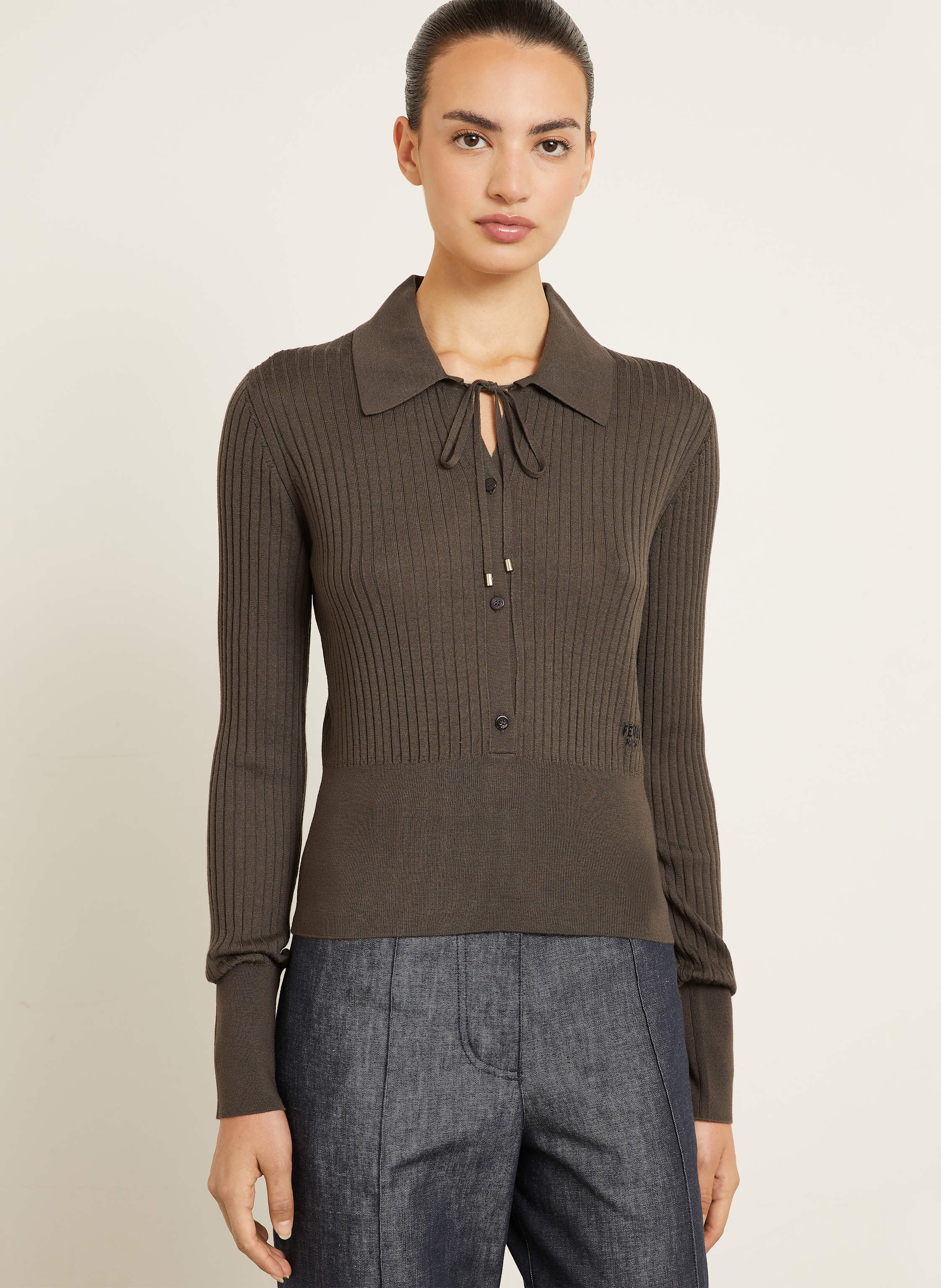 Thumbnail - Fendi Pullover braun