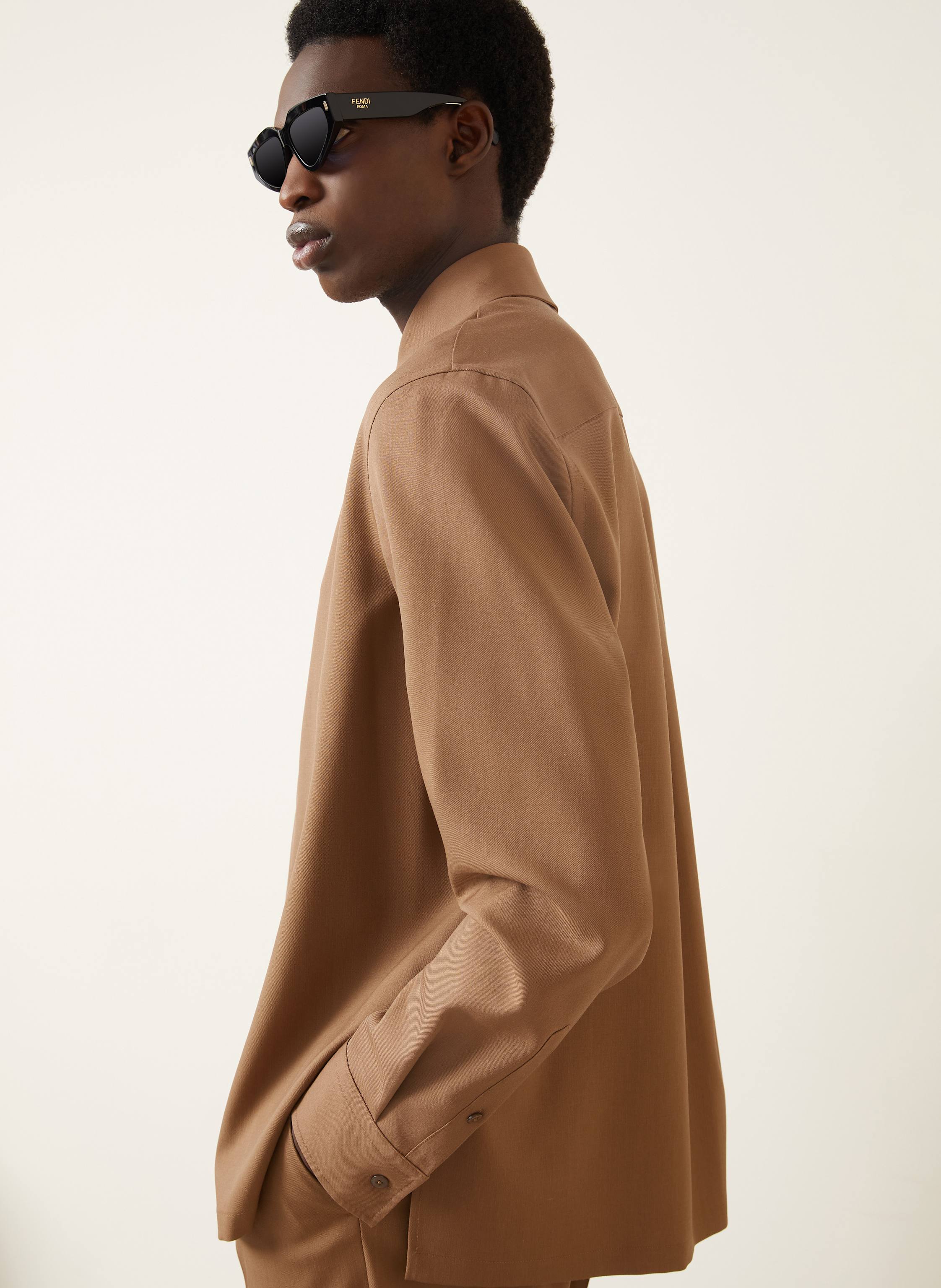 Thumbnail - Fendi Hemd Comfort Fit braun