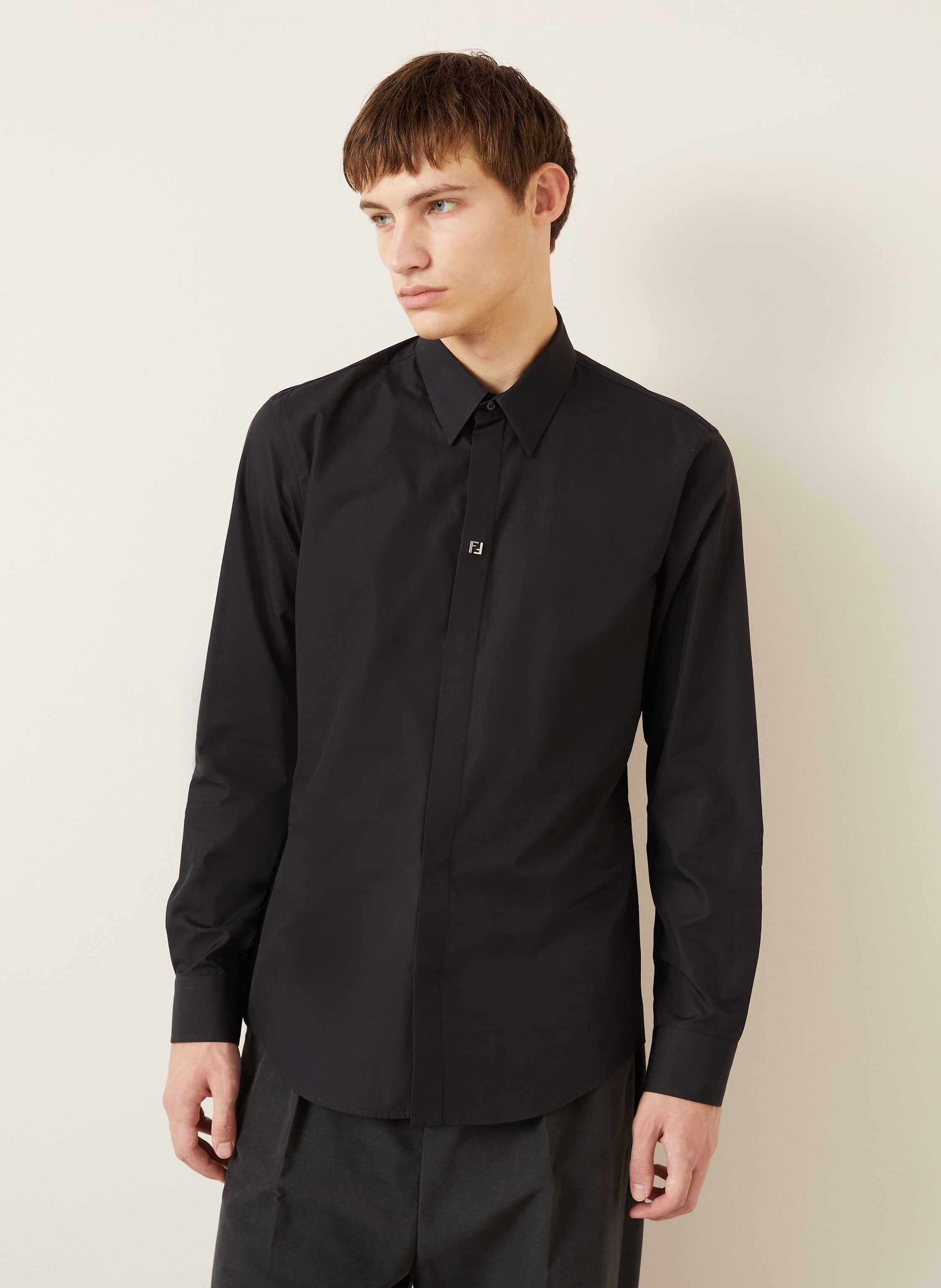 Thumbnail - Fendi Hemd Regular Fit schwarz