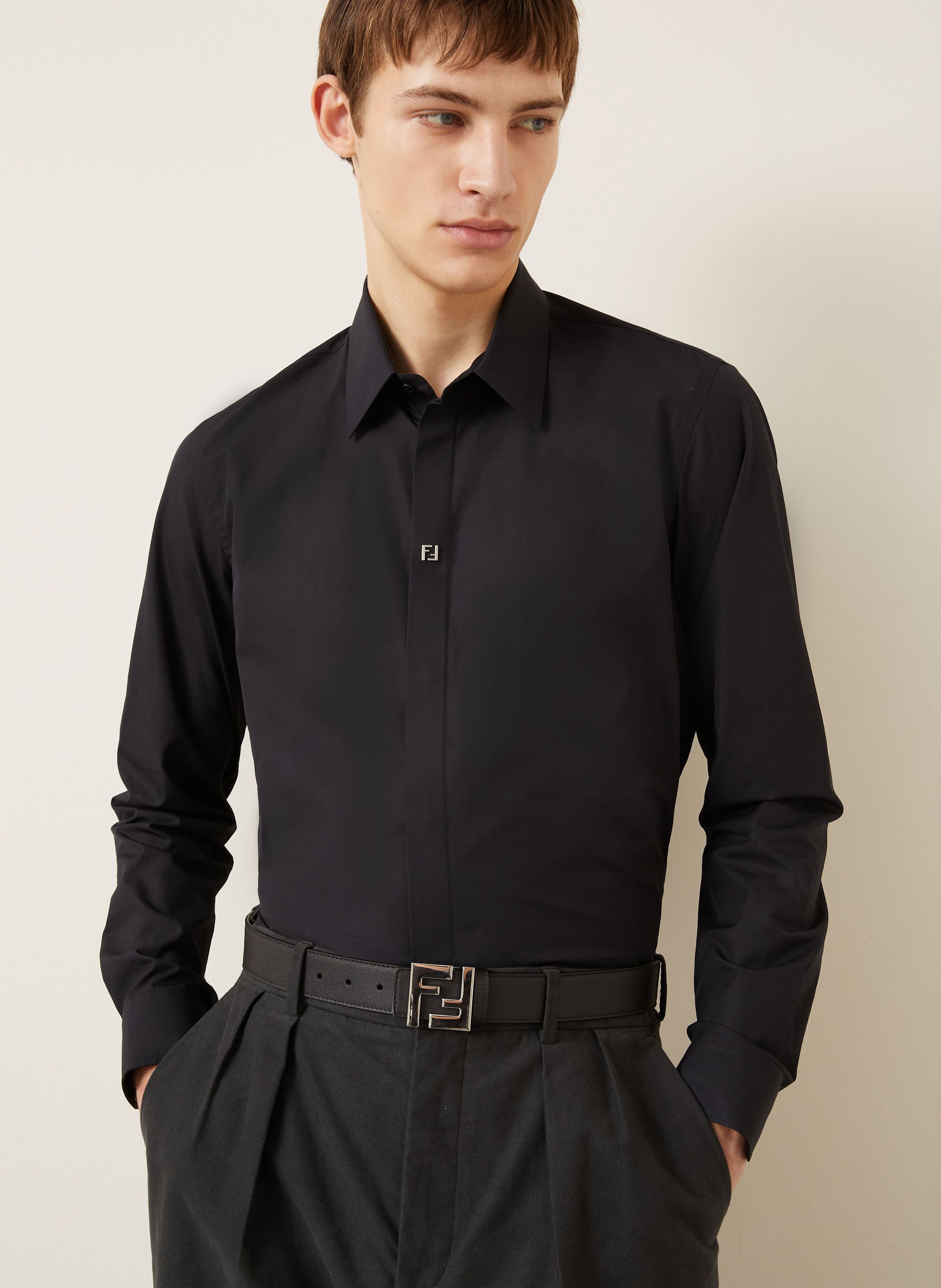 Thumbnail - Fendi Hemd Regular Fit schwarz