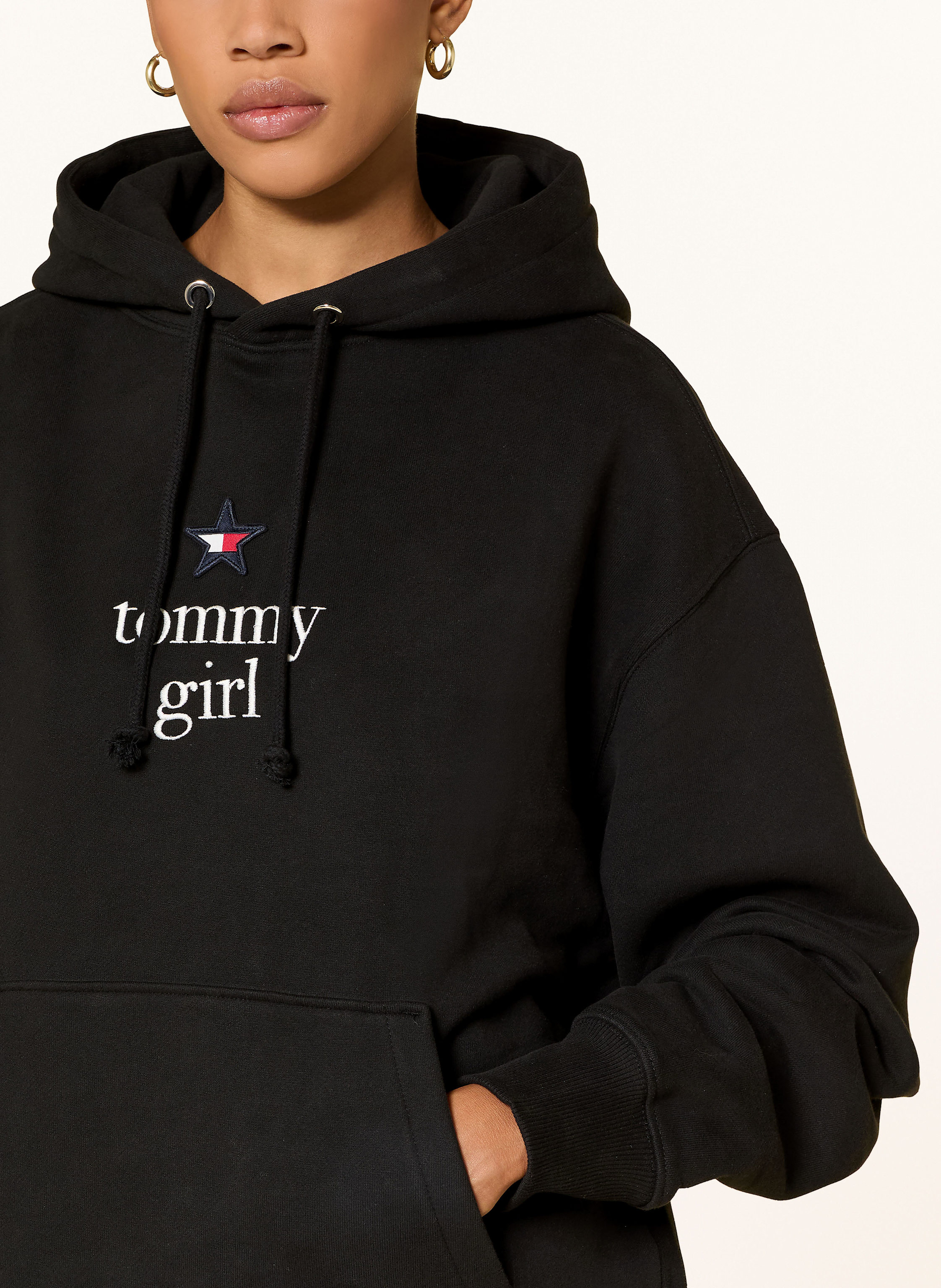 Thumbnail - Tommy Jeans Hoodie Tg Star schwarz