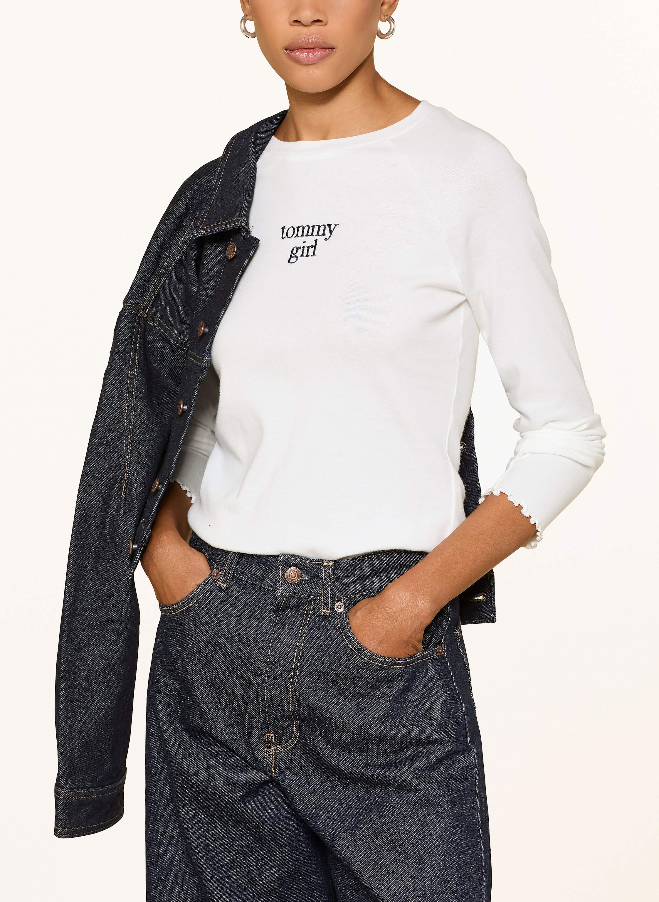 Thumbnail - Tommy Jeans Longsleeve weiss