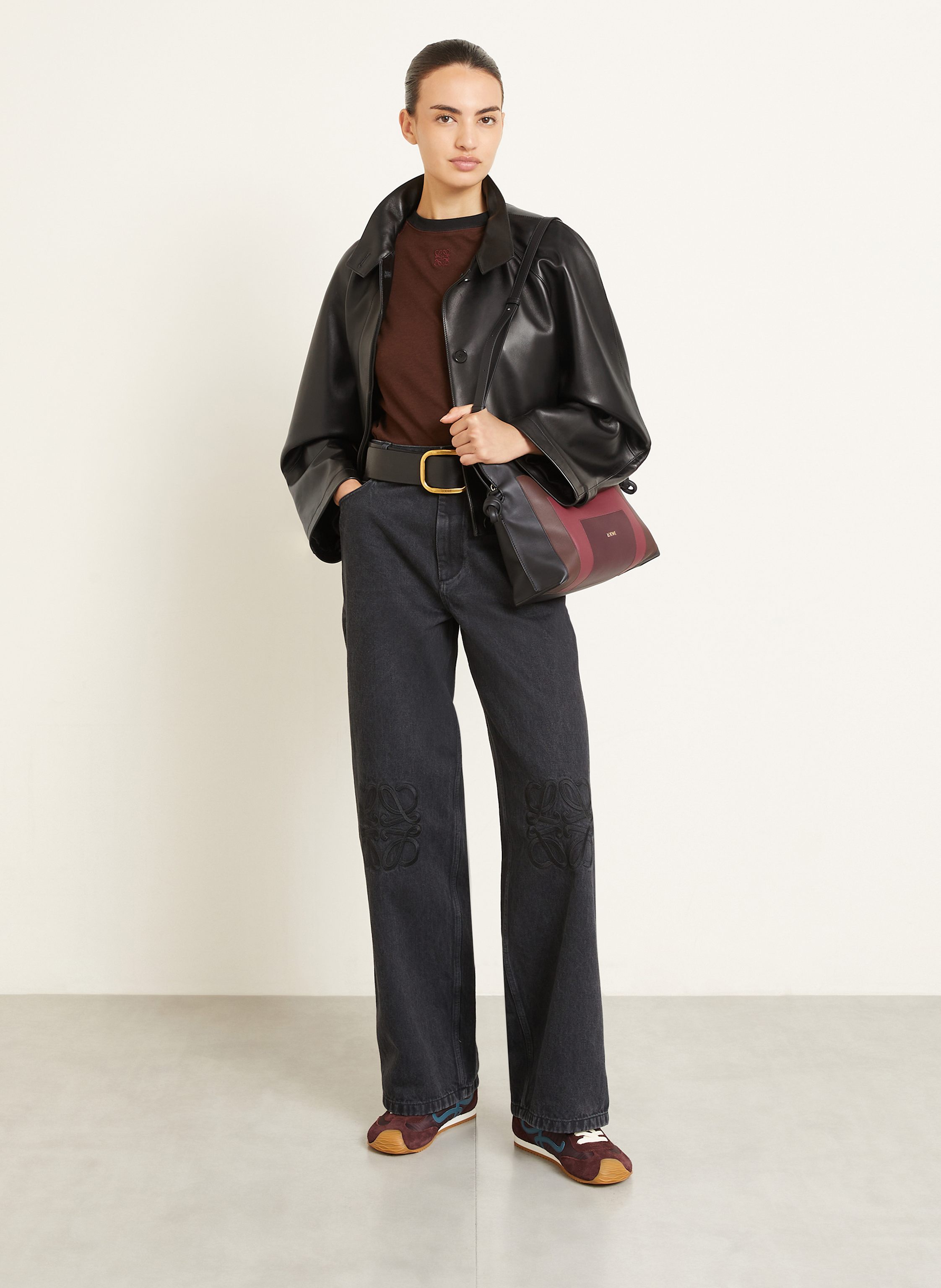 Thumbnail - Loewe Schultertasche Flamenco rot