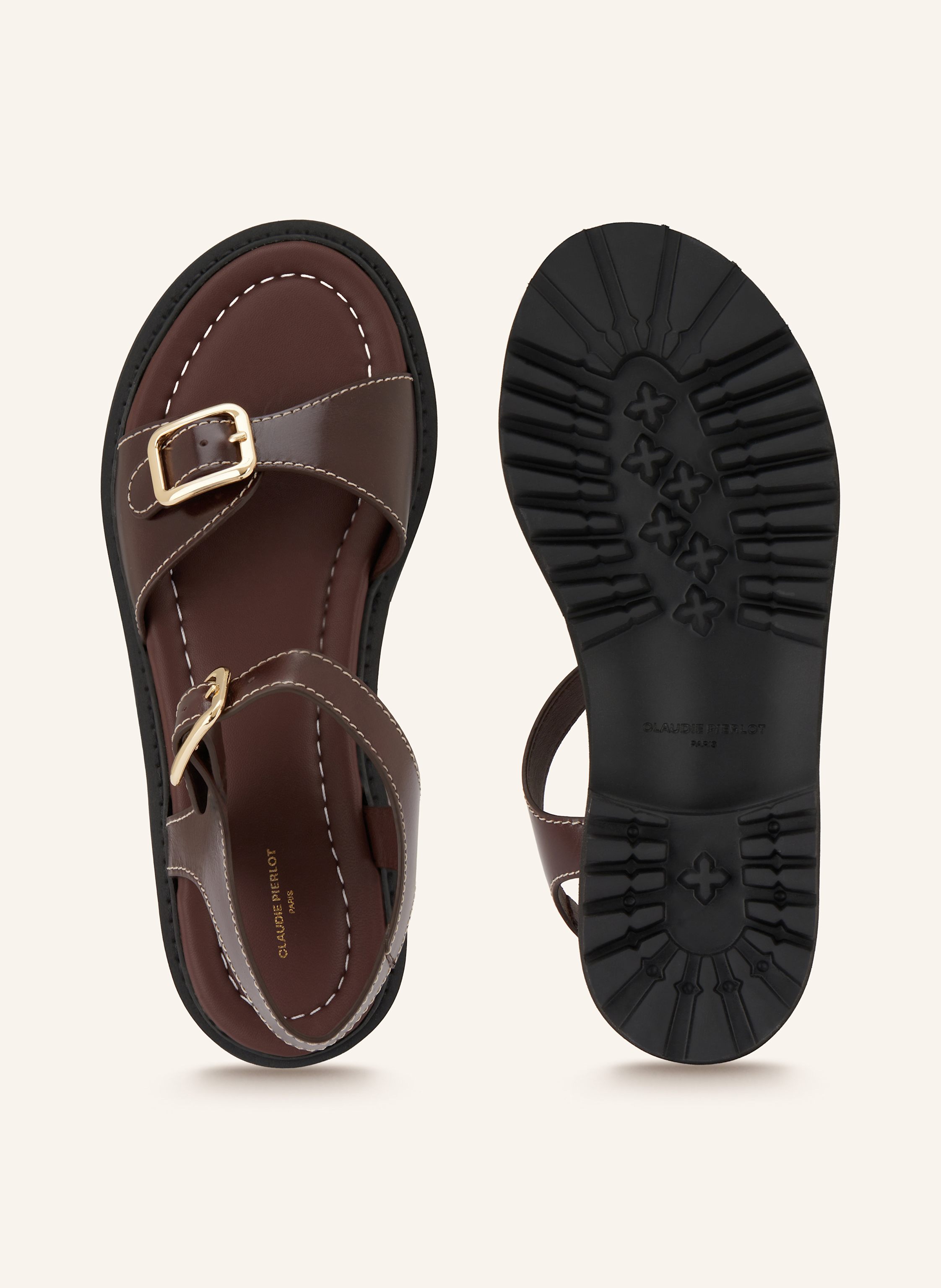 Thumbnail - Claudie Pierlot Sandaletten braun