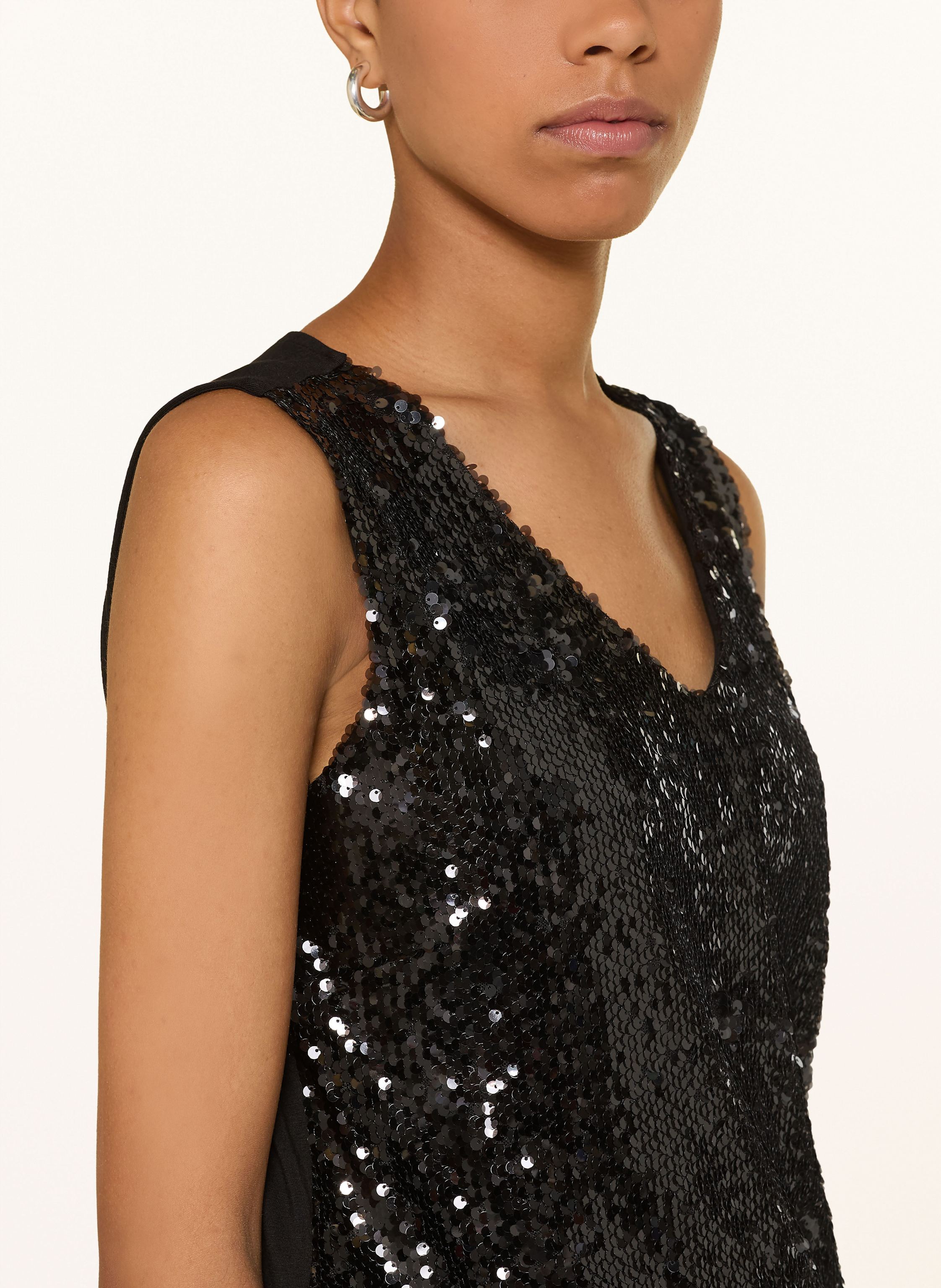 Thumbnail - More & More Blusentop Mit Pailletten schwarz