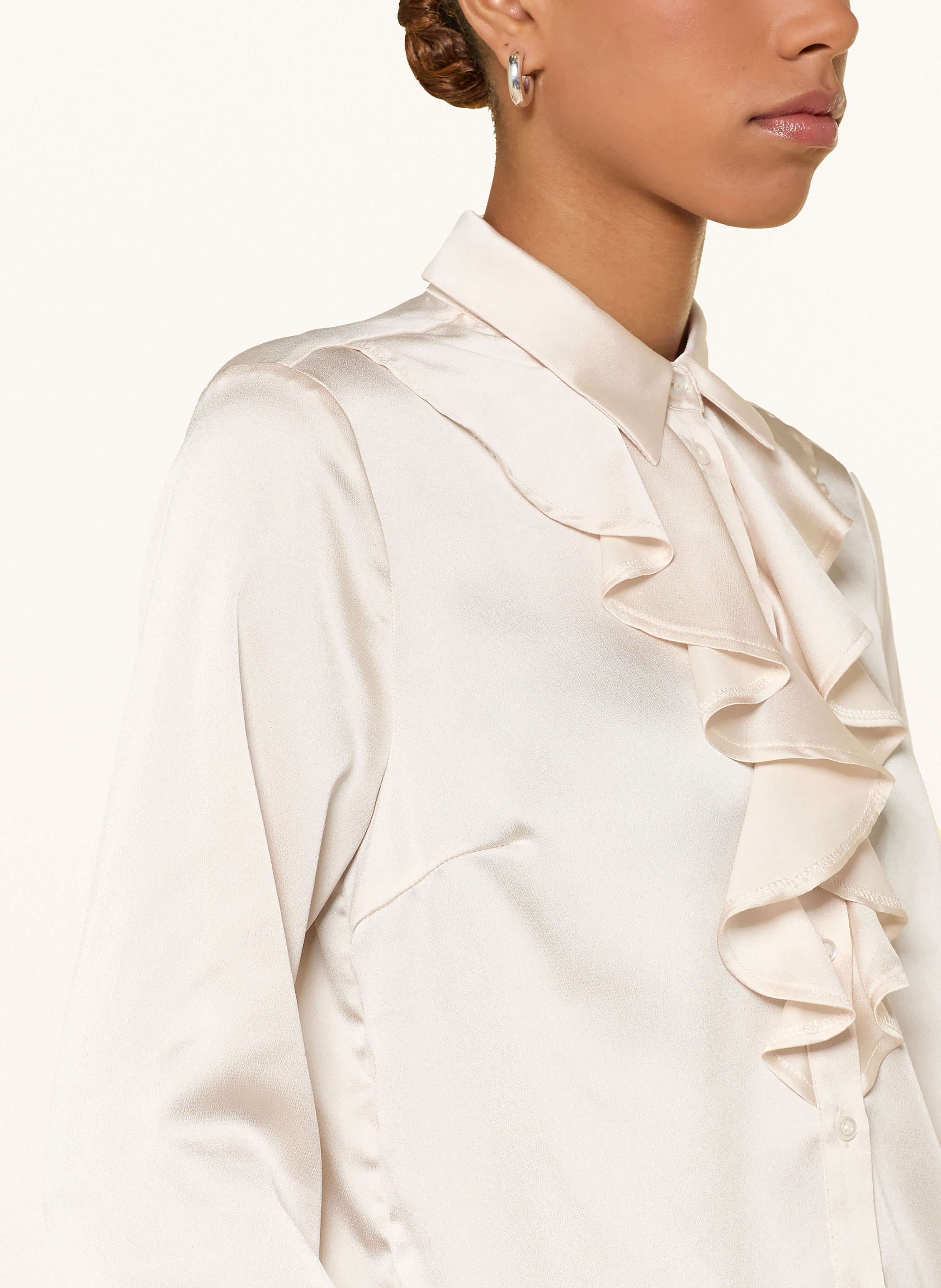 Thumbnail - More & More Hemdbluse Mit Volants weiss