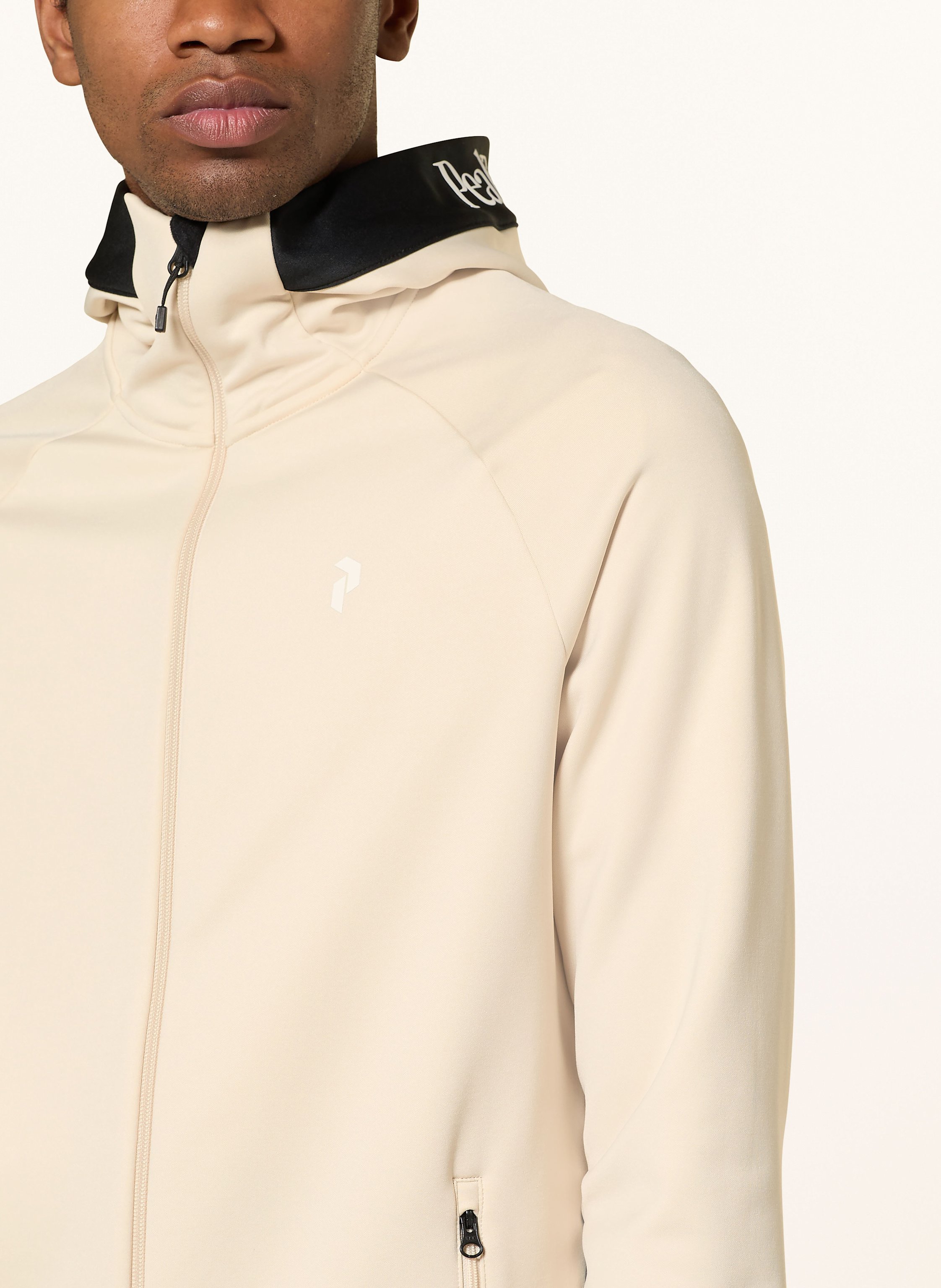 Thumbnail - Peak Performance Midlayer-Jacke Rider Zip Hood beige