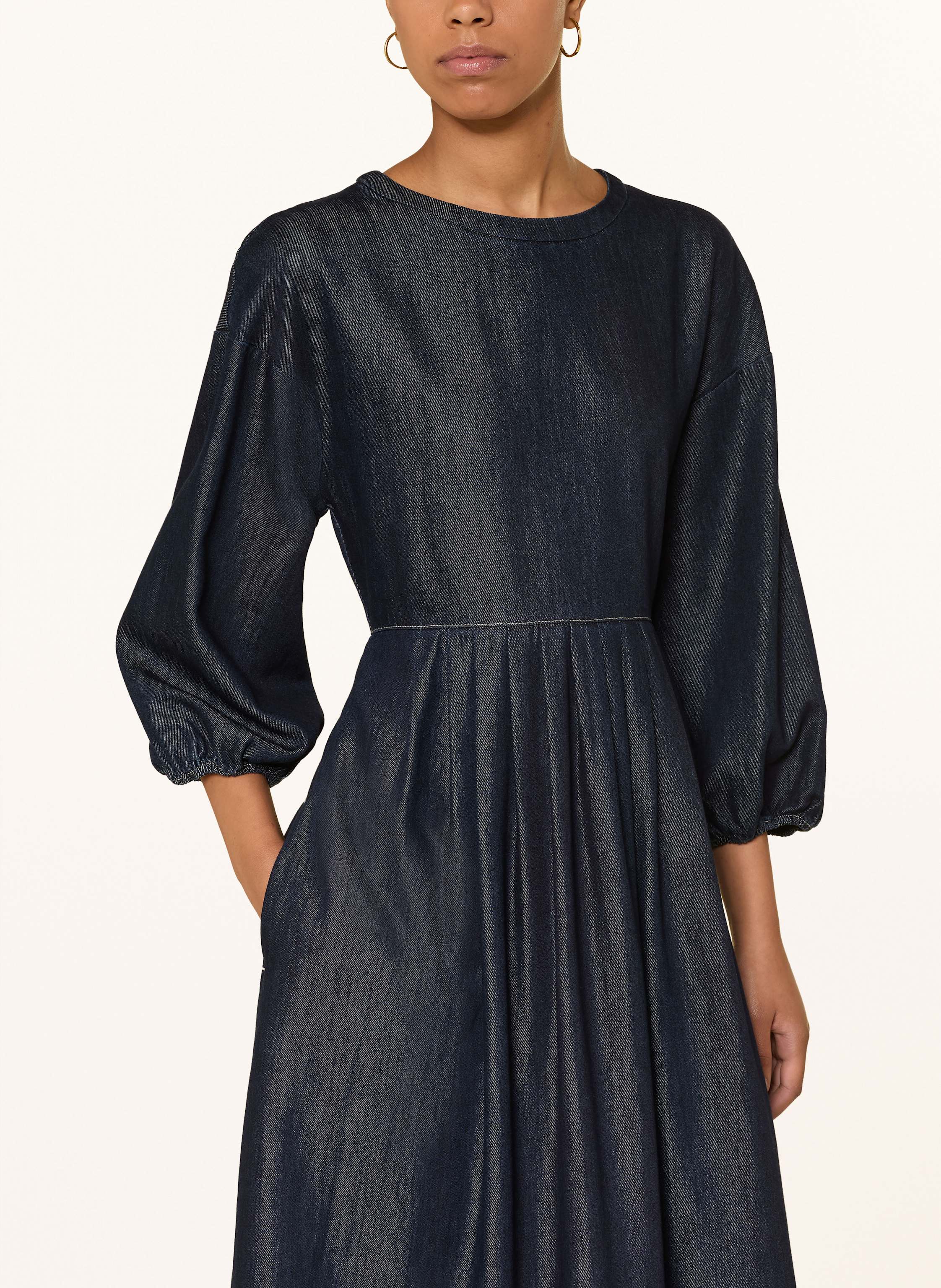 Thumbnail - More Jeanskleid Mit 3/4-Arm blau