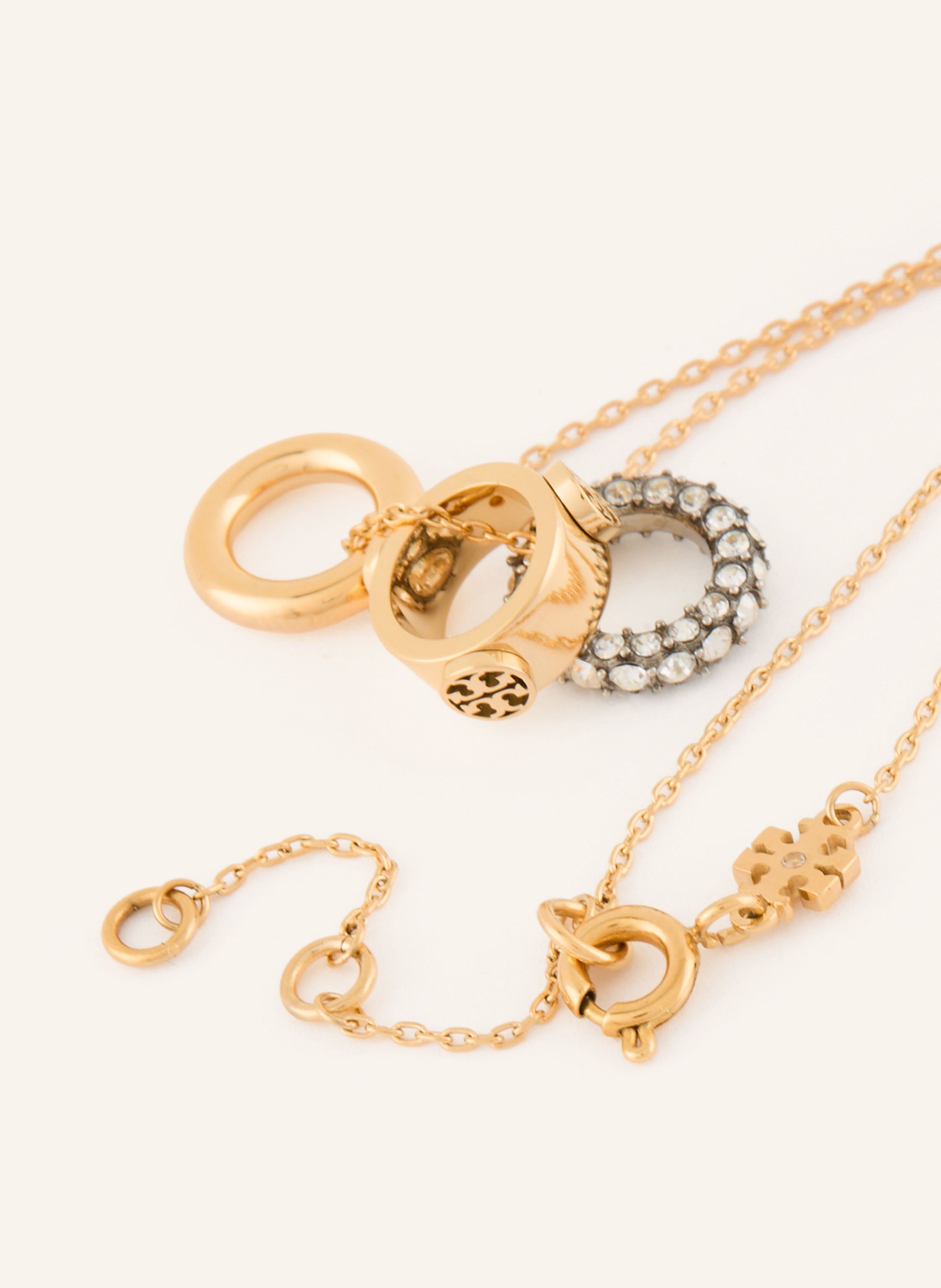 Thumbnail - Tory Burch Set Icon: Halskette Und Ohrstecker gold