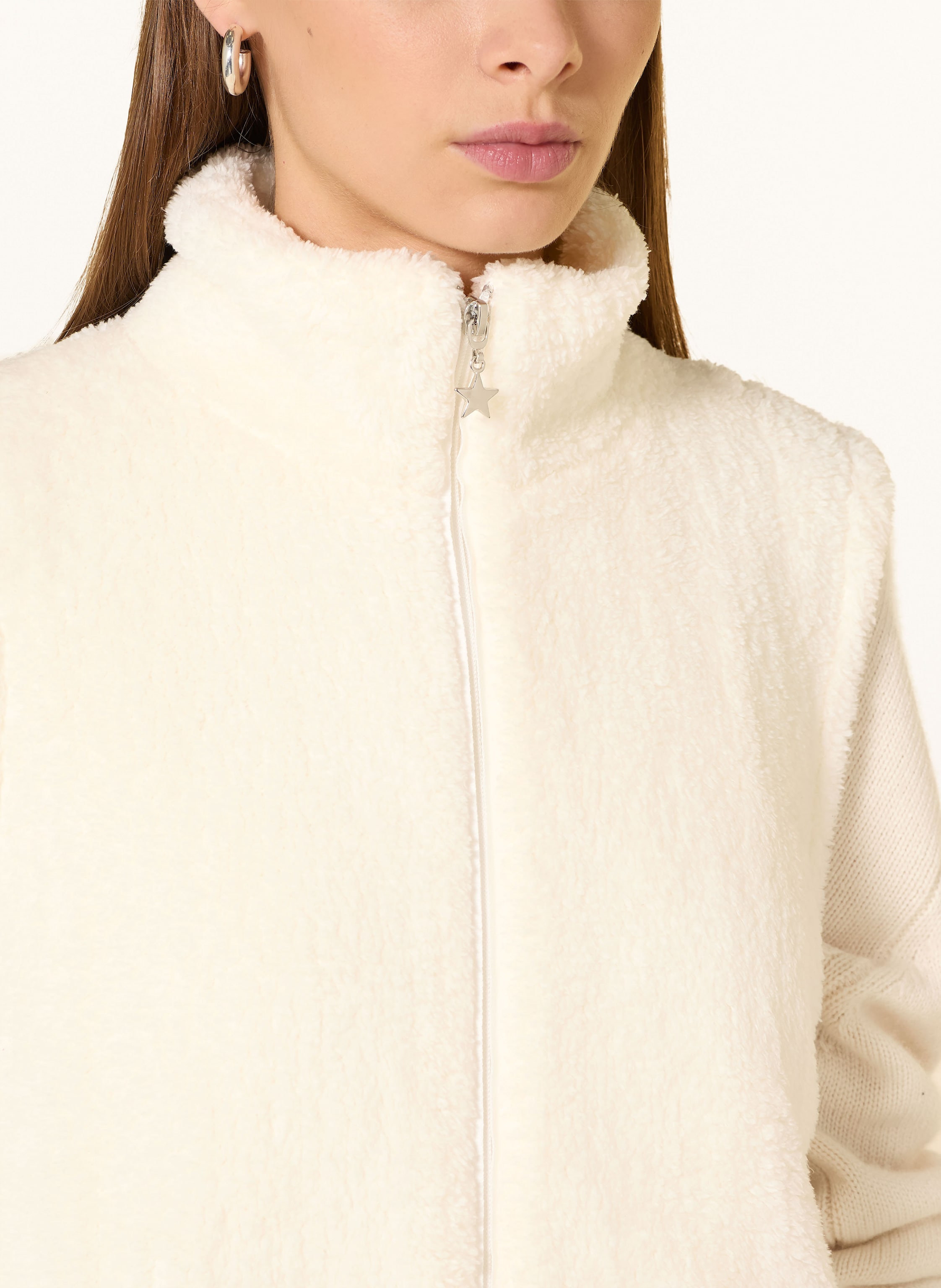 Thumbnail - Grace Teddyfell-Weste Mit Pailletten weiss