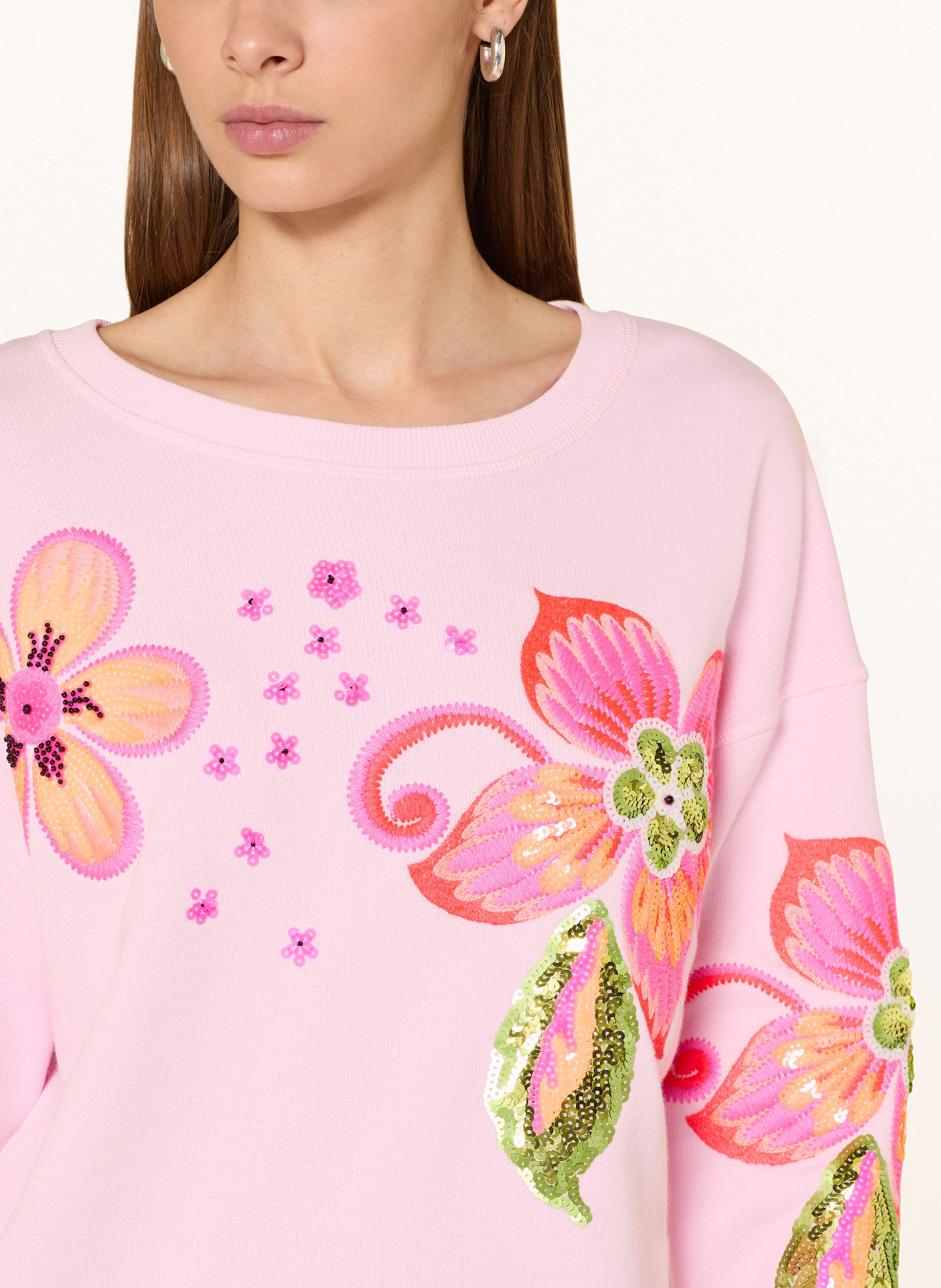 Thumbnail - Grace Sweatshirt Mit Pailletten rosa