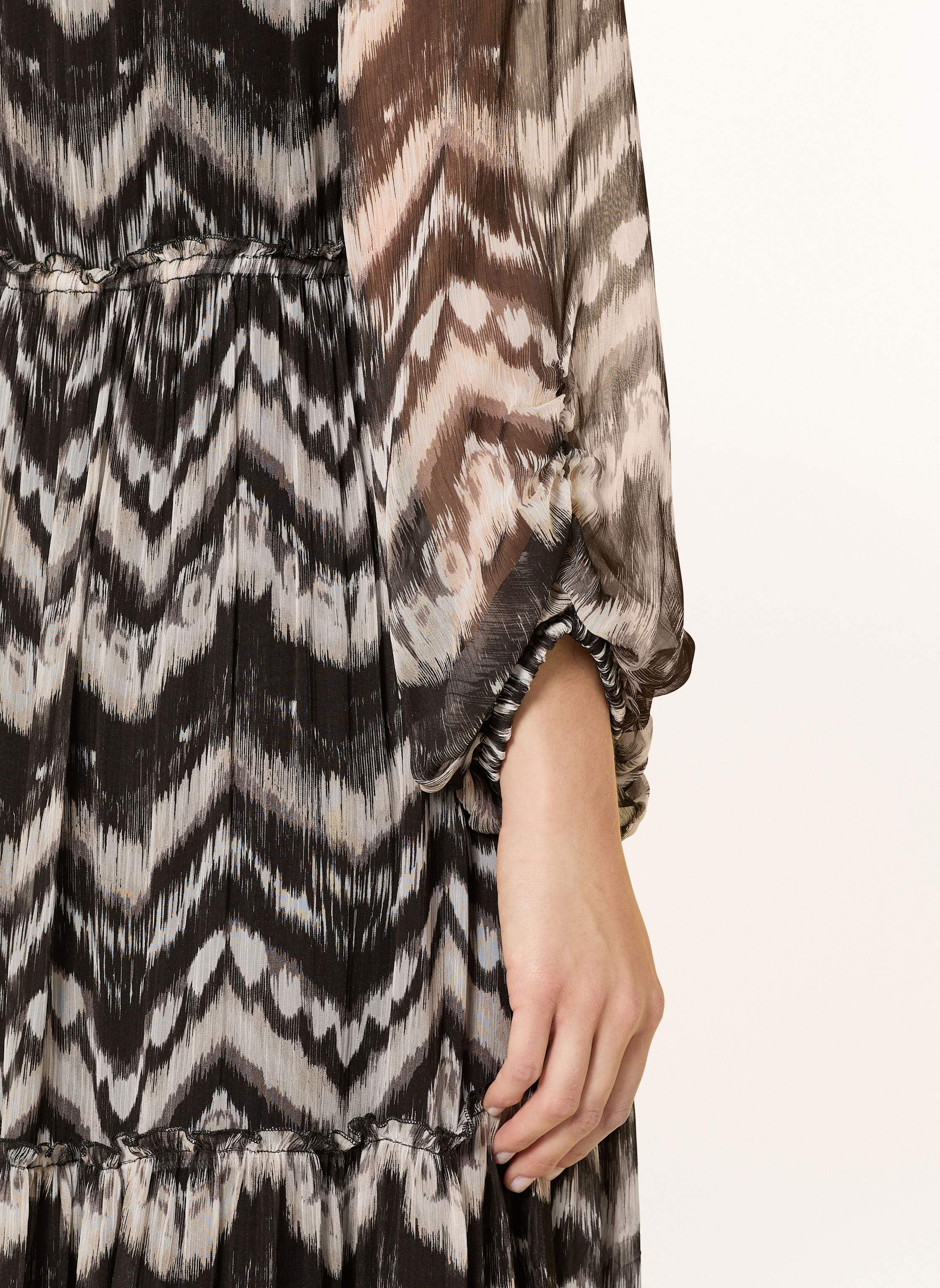 Thumbnail - Grace Kleid Mit Rüschen schwarz