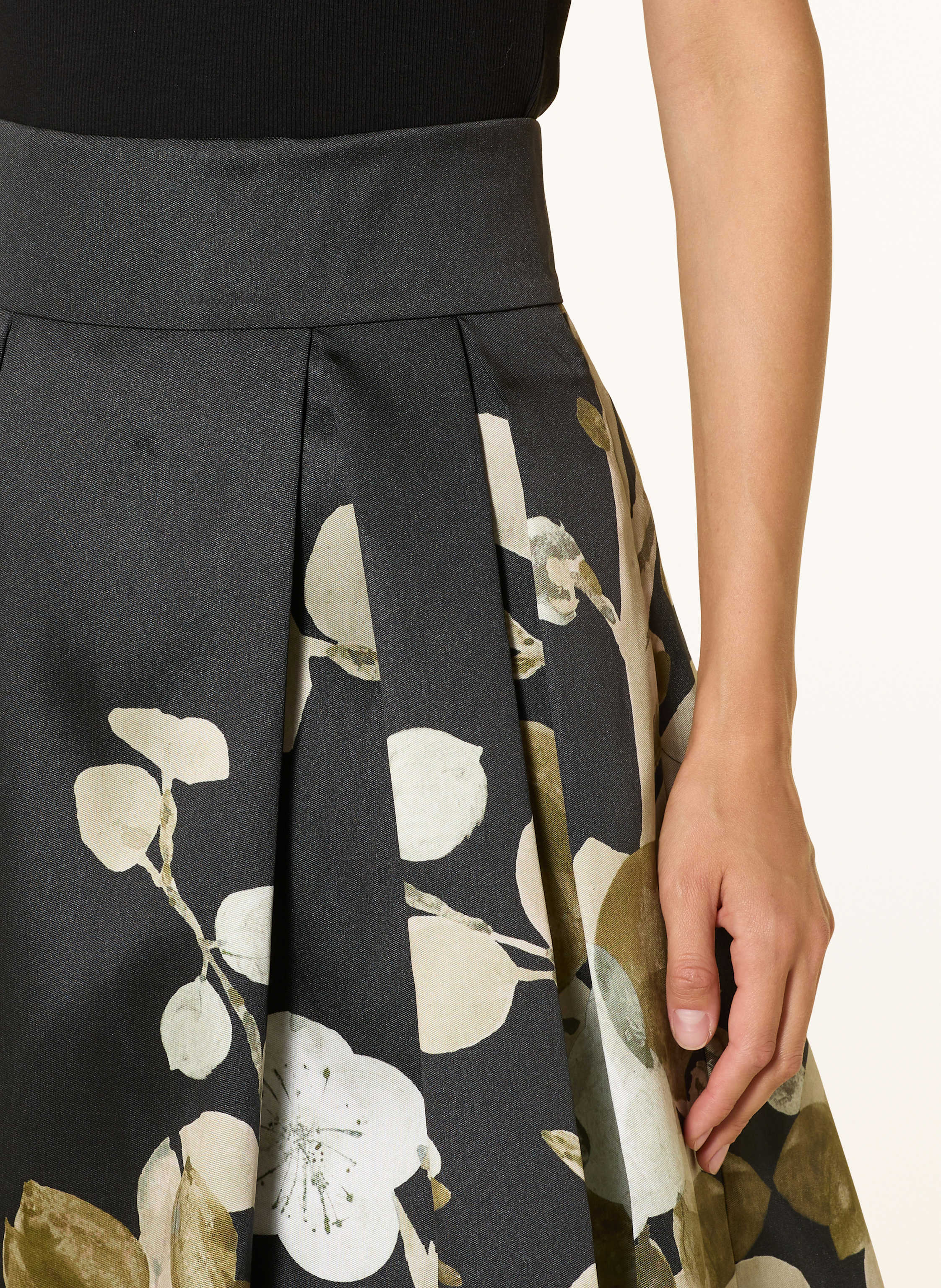 Thumbnail - Dea Kudibal Faltenrock Aus Satin schwarz