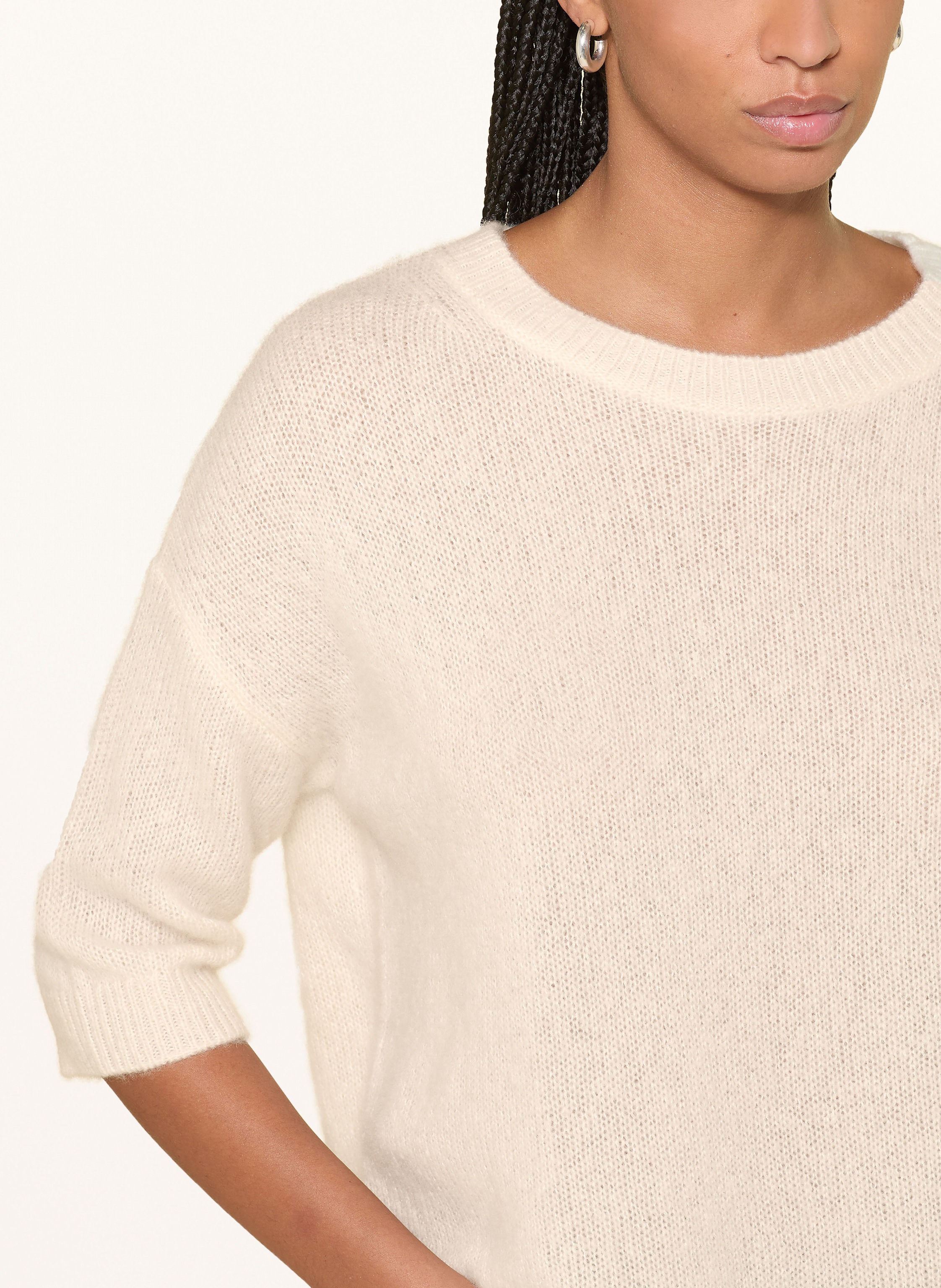 Thumbnail - Lilienfels Cashmere-Pullover Mit 3/4-Arm weiss